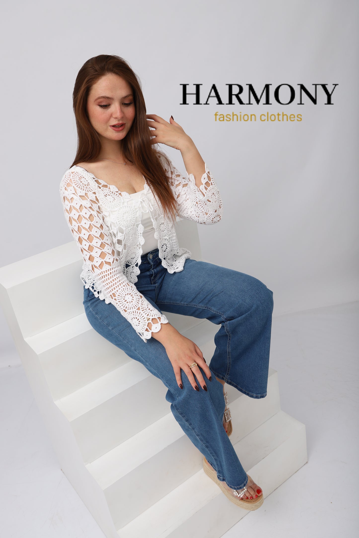 Cardigan Dentelle Crochet