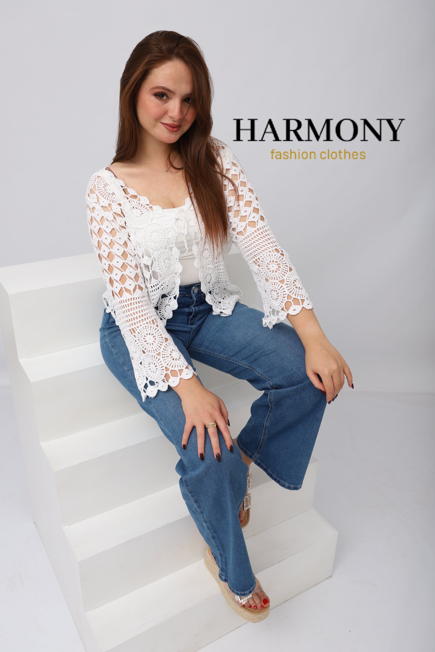 Cardigan Dentelle Crochet