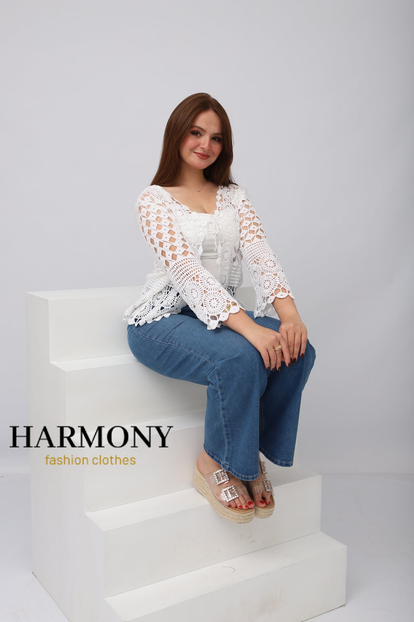 Cardigan Dentelle Crochet