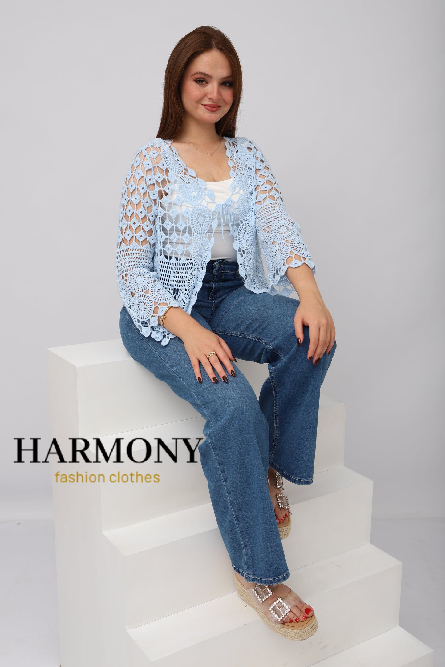 Cardigan Dentelle Crochet