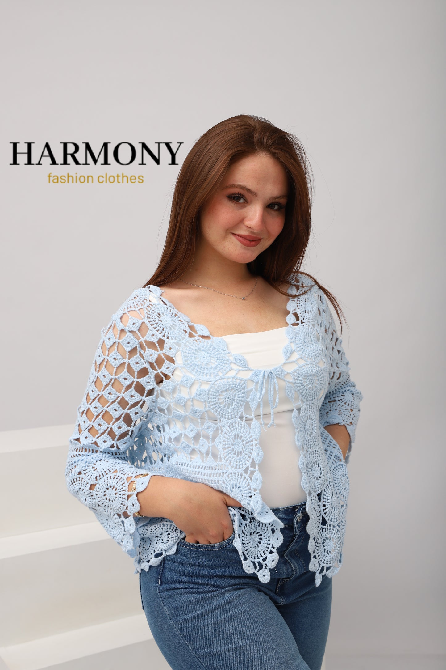 Cardigan Dentelle Crochet