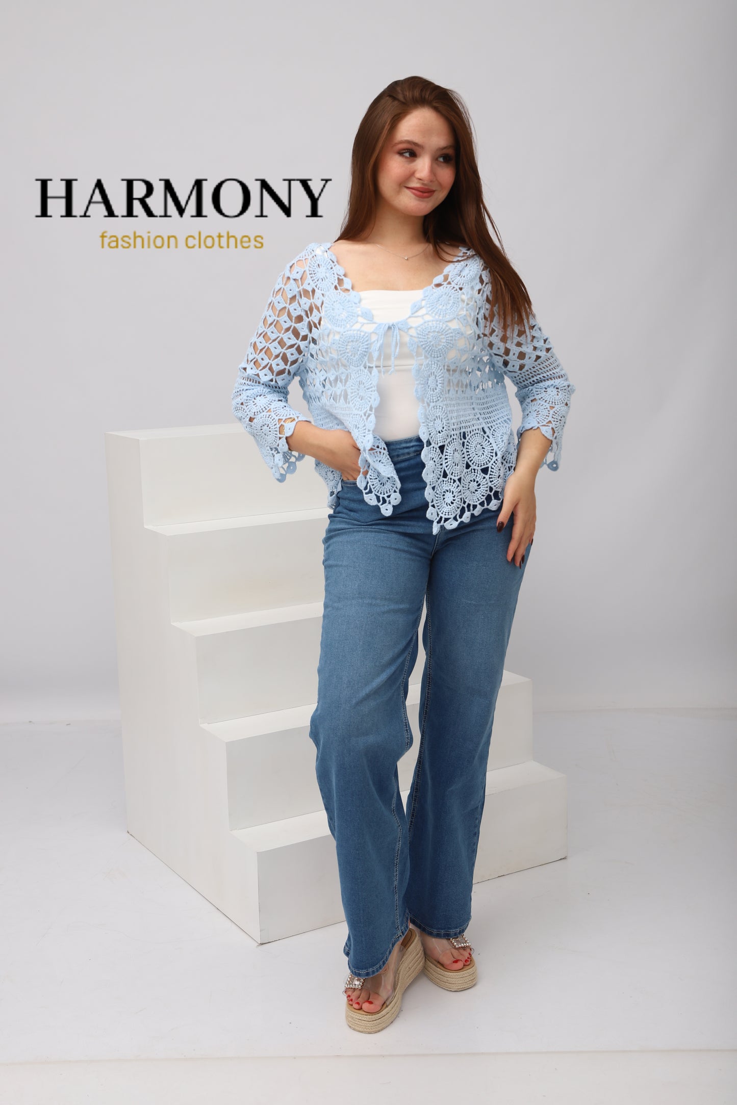 Cardigan Dentelle Crochet