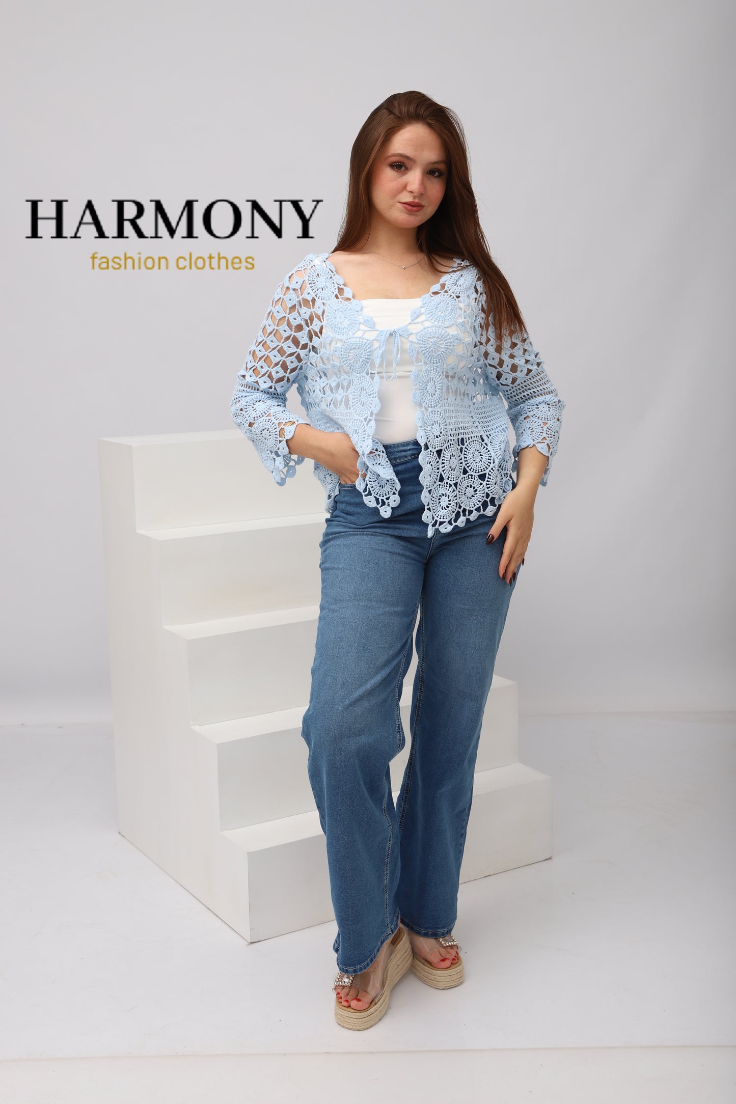 Cardigan Dentelle Crochet