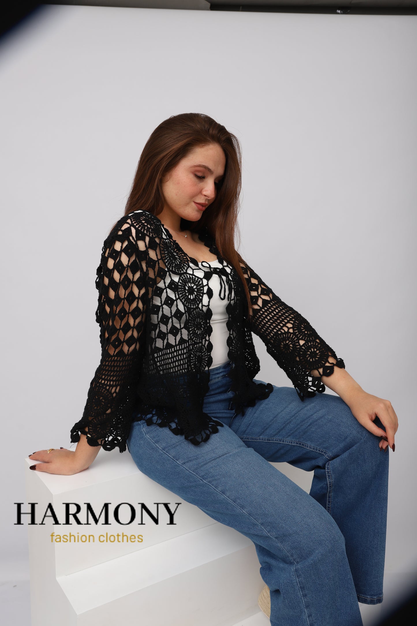 Cardigan Dentelle Crochet