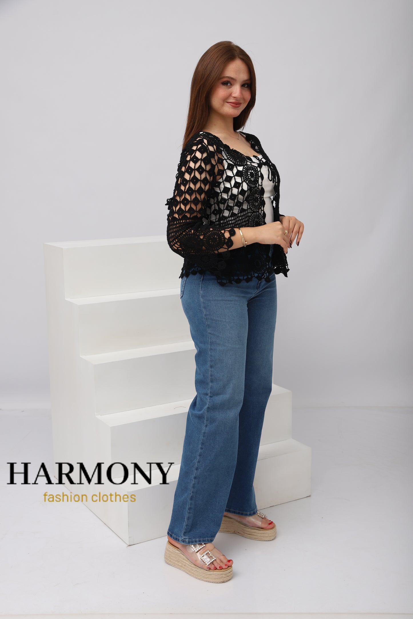 Cardigan Dentelle Crochet