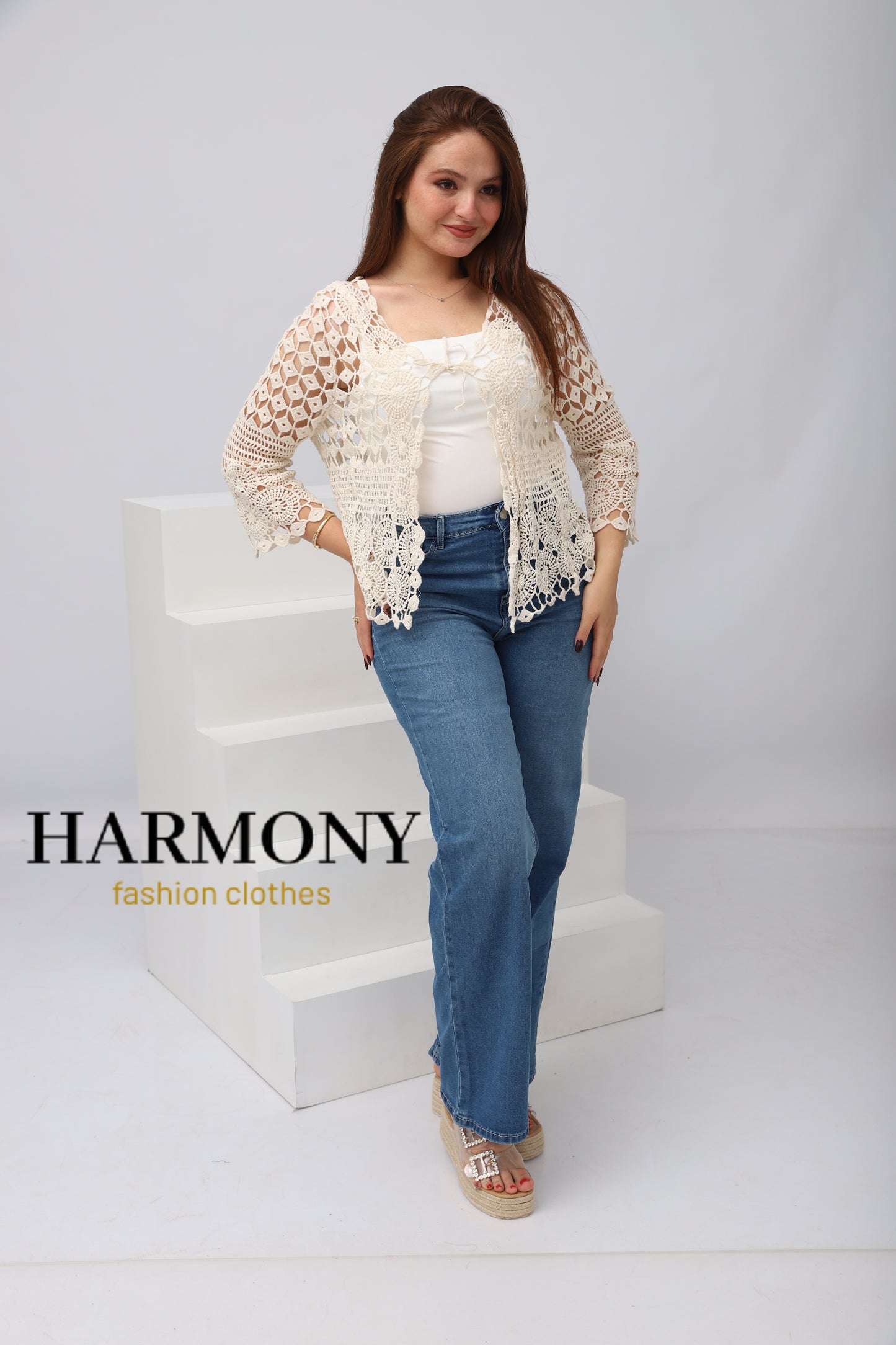 Cardigan Dentelle Crochet