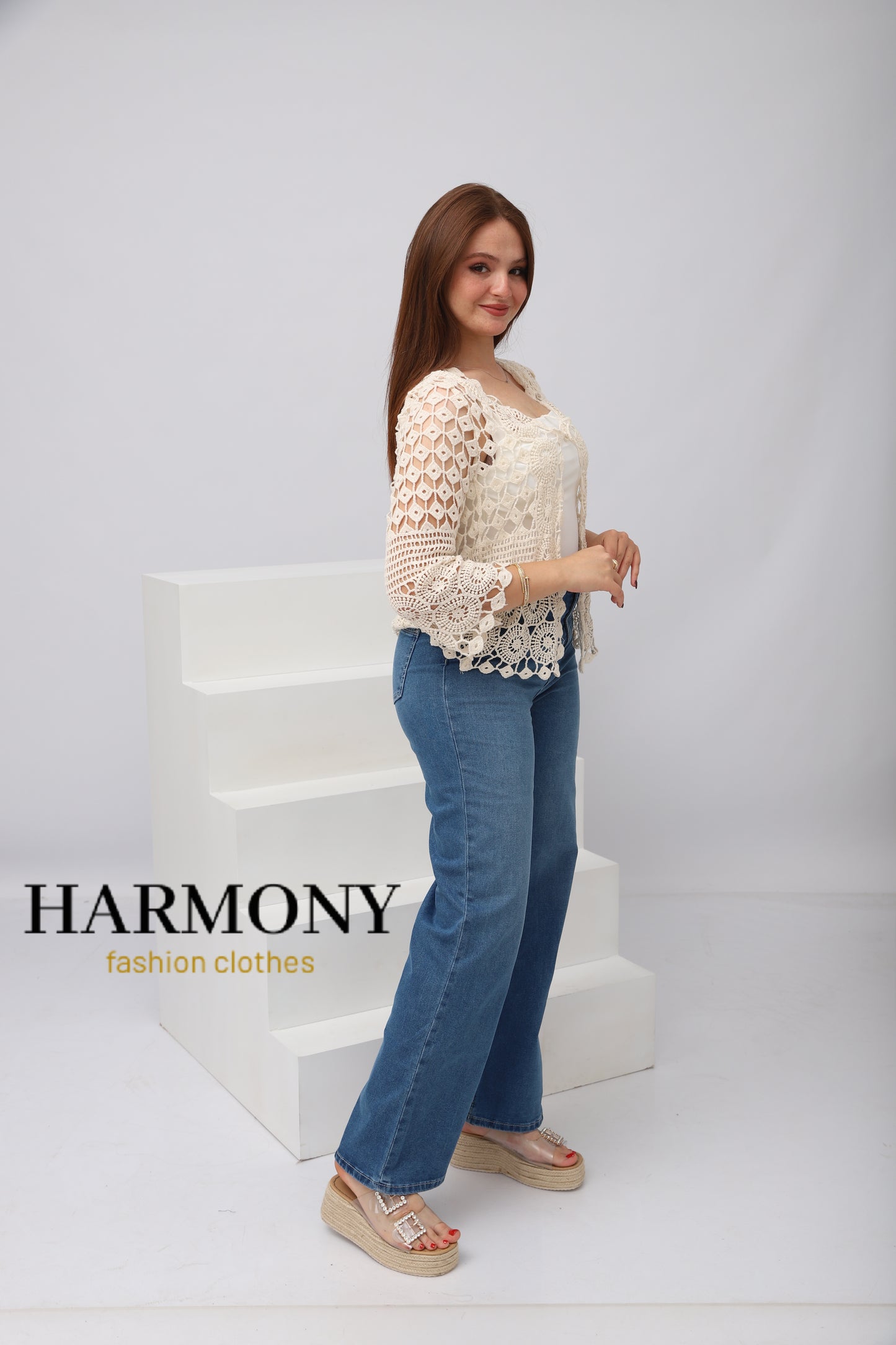 Cardigan Dentelle Crochet