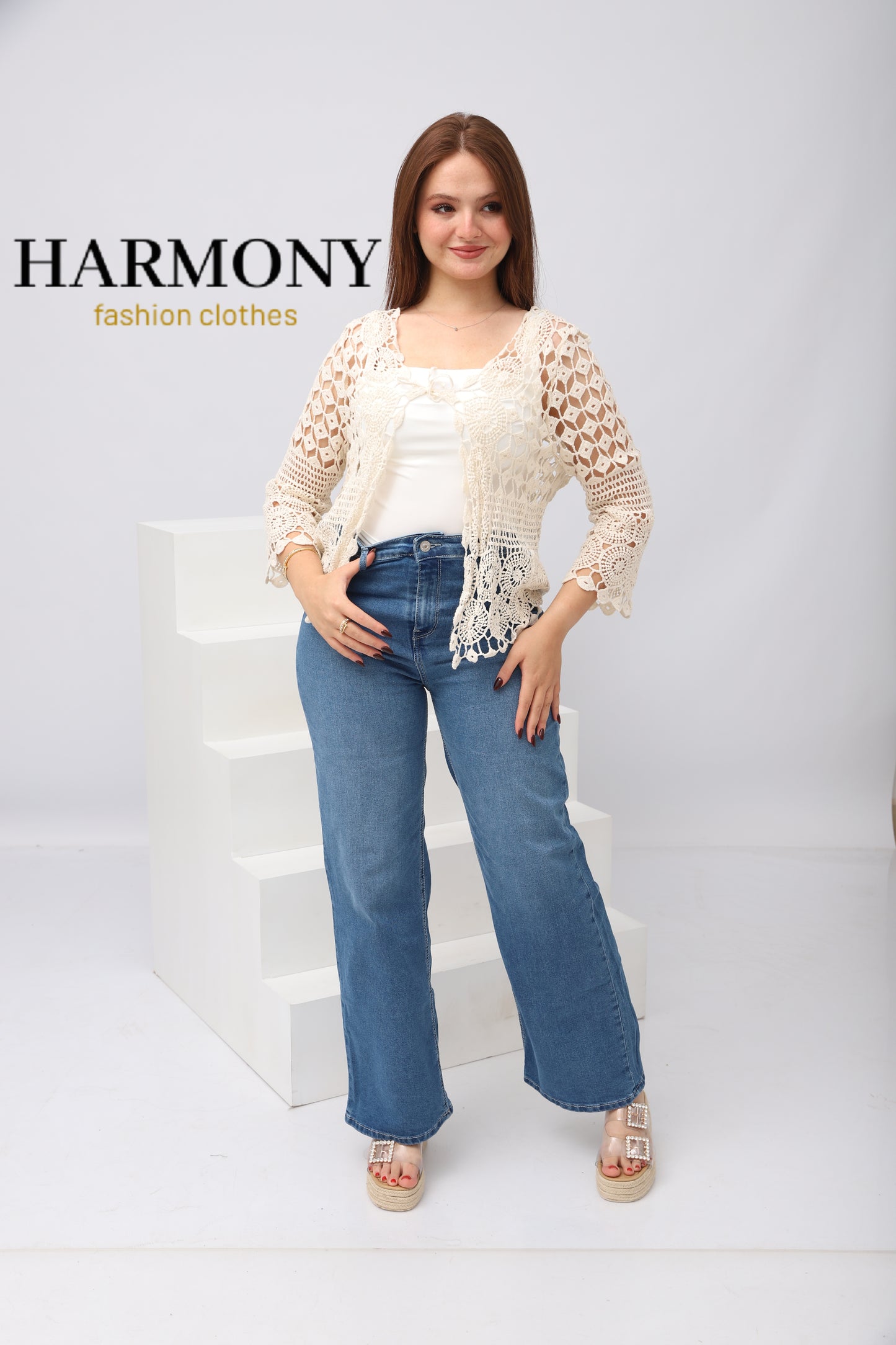Cardigan Dentelle Crochet