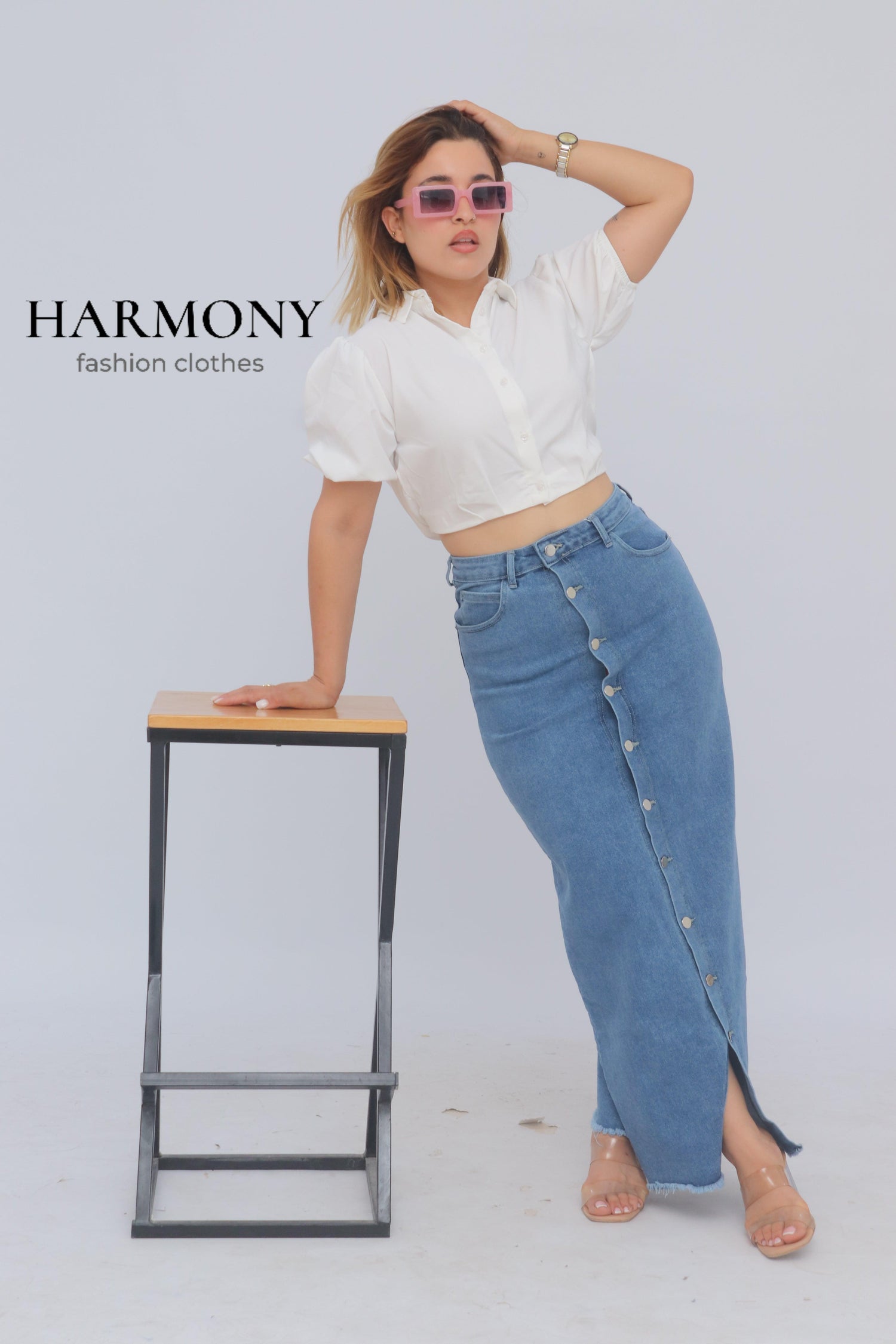 jupe jeans - HARMONY fashion clothes