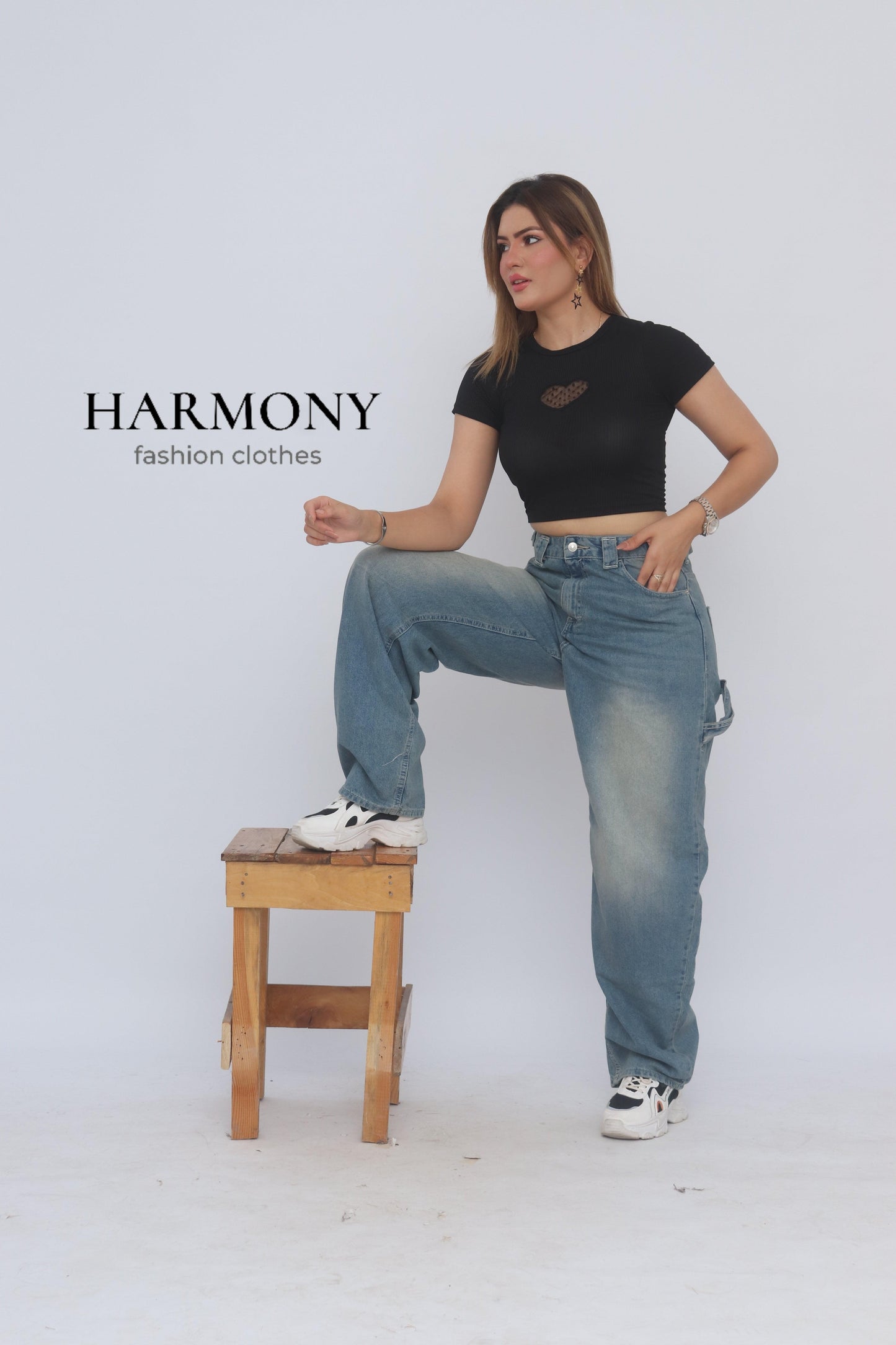 Baggy carpenter jeans (code 2 ) - HARMONY fashion clothes