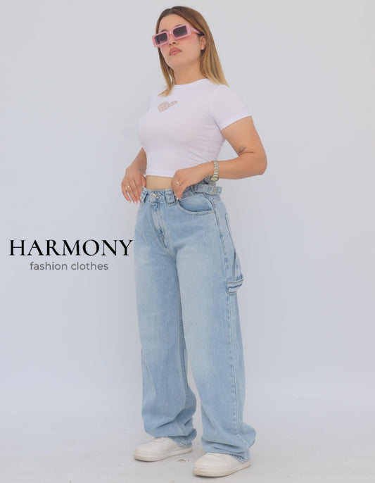 Baggy carpenter jeans (code 1 ) - HARMONY fashion clothes