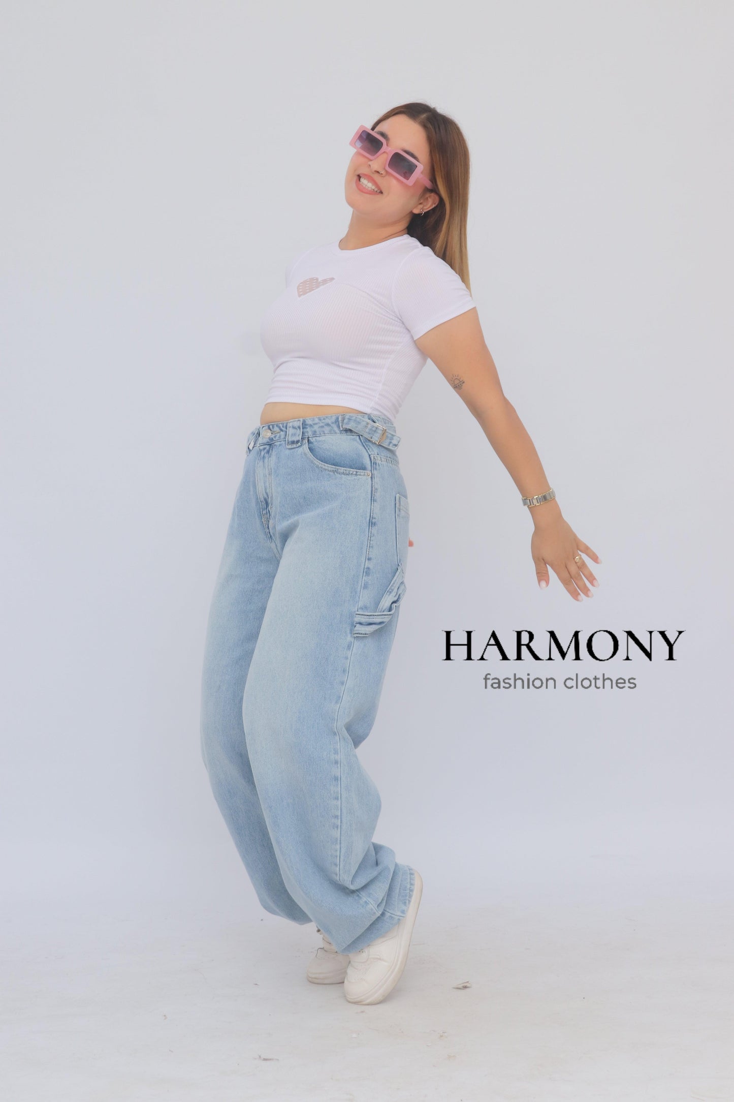 Baggy carpenter jeans (code 1 ) - HARMONY fashion clothes