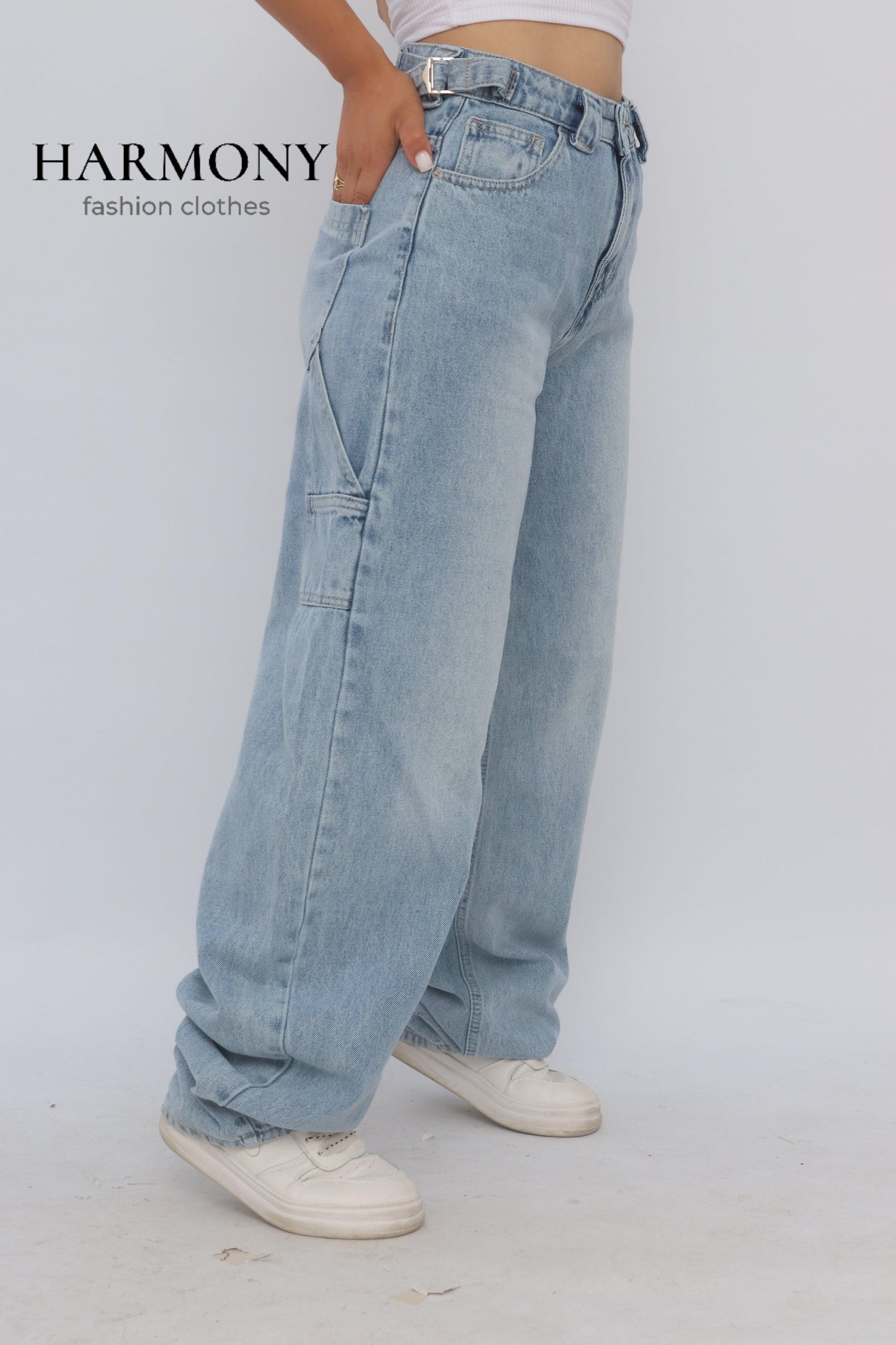 Baggy carpenter jeans (code 1 ) - HARMONY fashion clothes