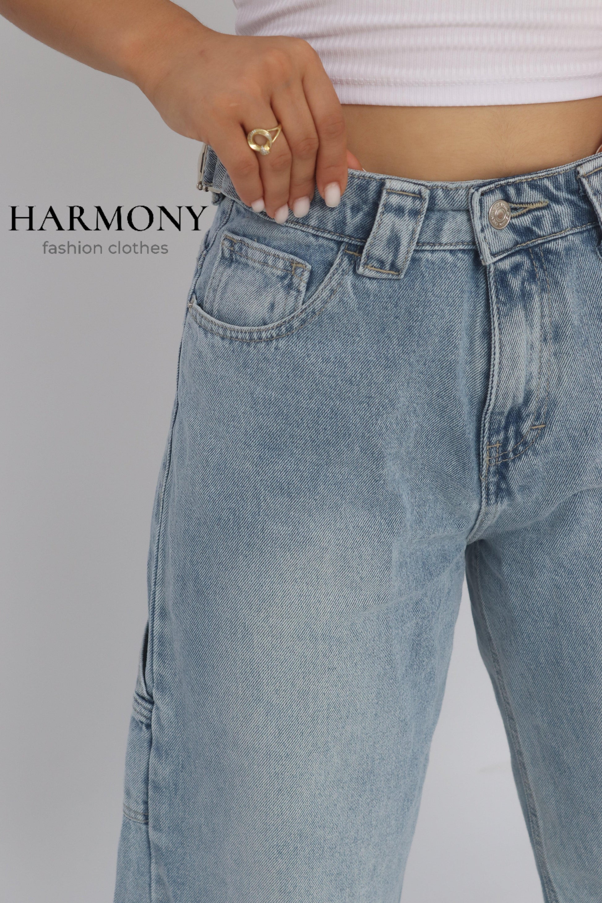 Baggy carpenter jeans (code 1 ) - HARMONY fashion clothes