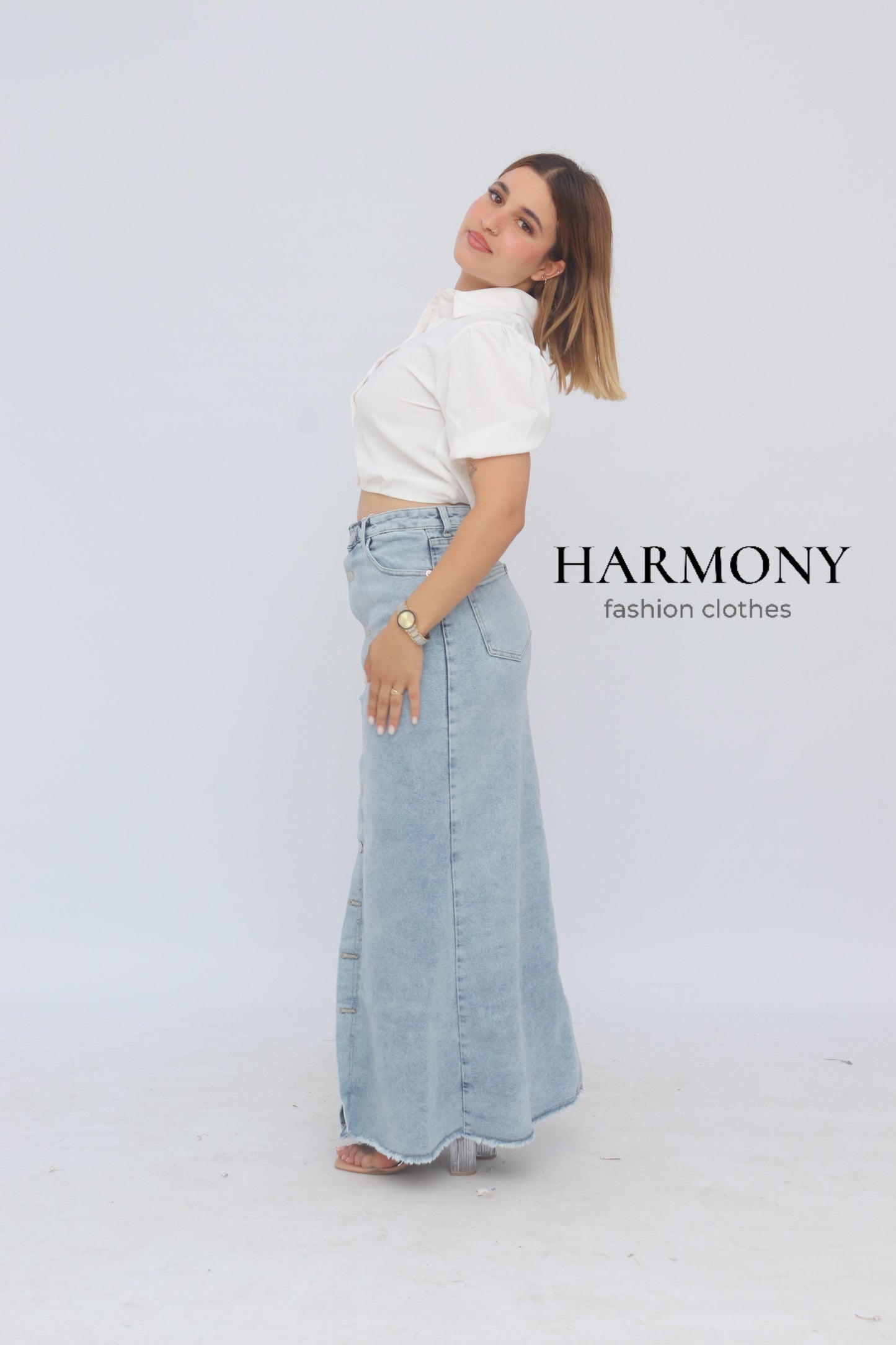 Jupe jeans ( code 1 ) - HARMONY fashion clothes