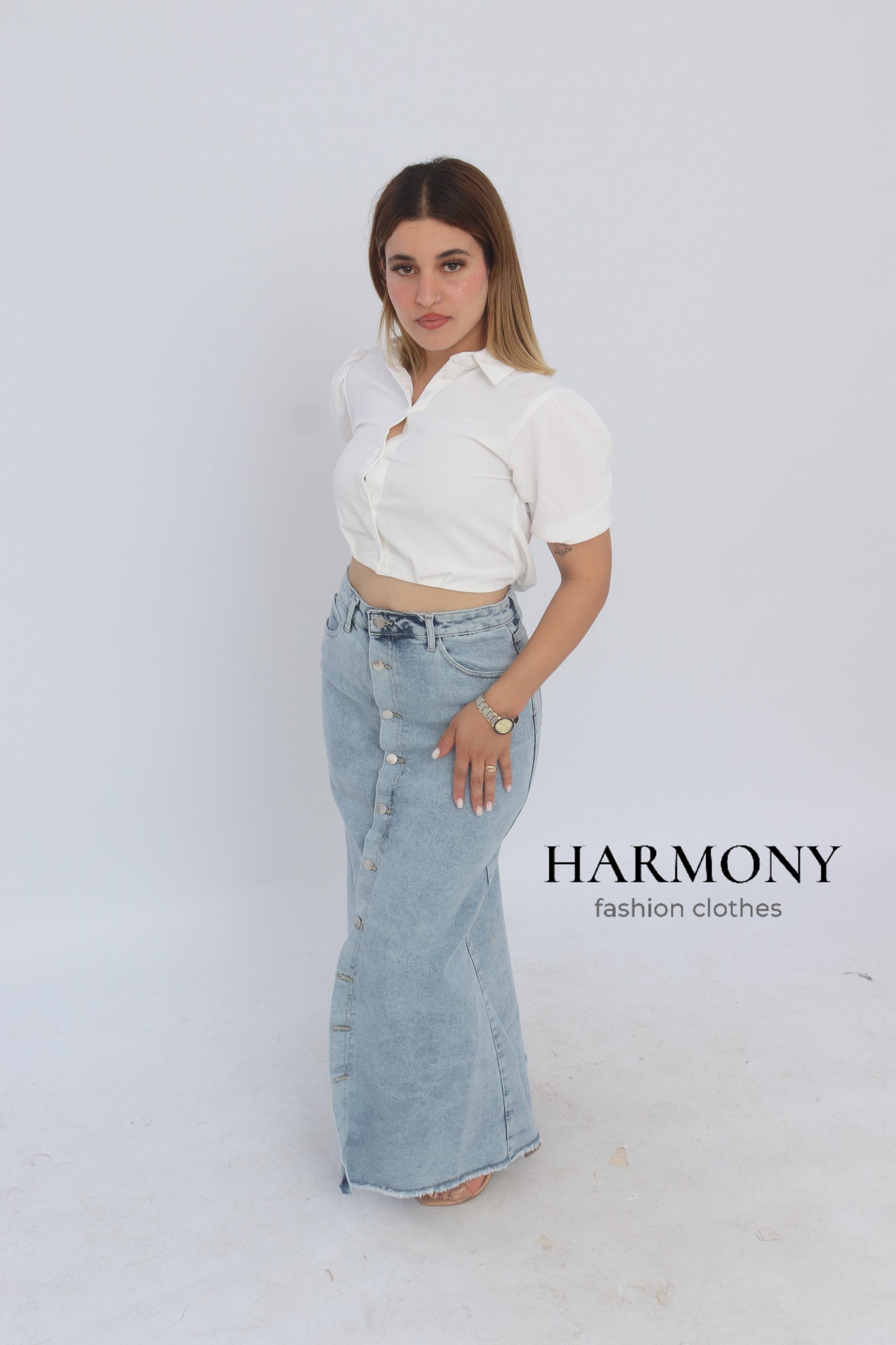 Jupe jeans ( code 1 ) - HARMONY fashion clothes