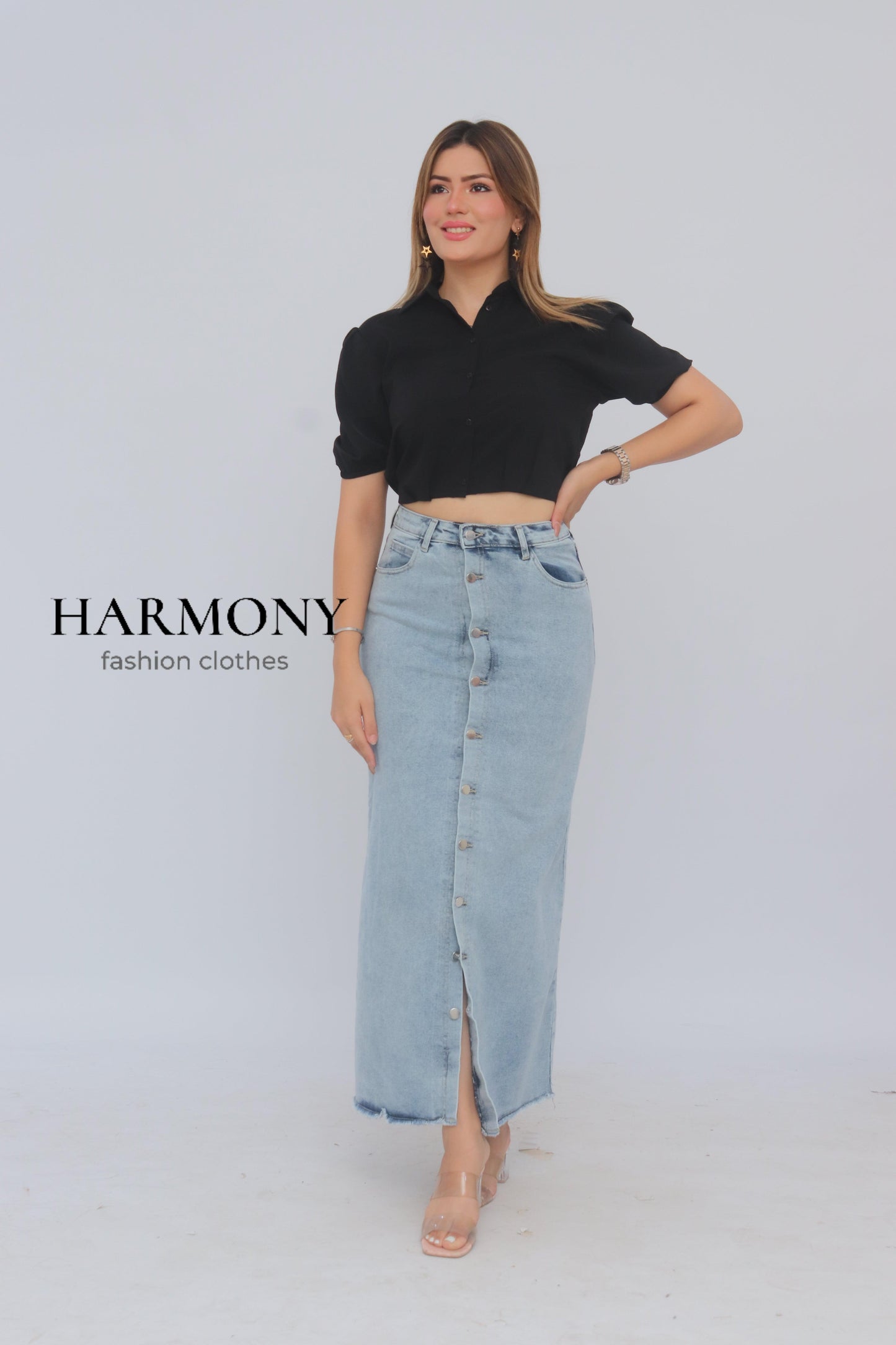 Jupe jeans ( code 1 ) - HARMONY fashion clothes