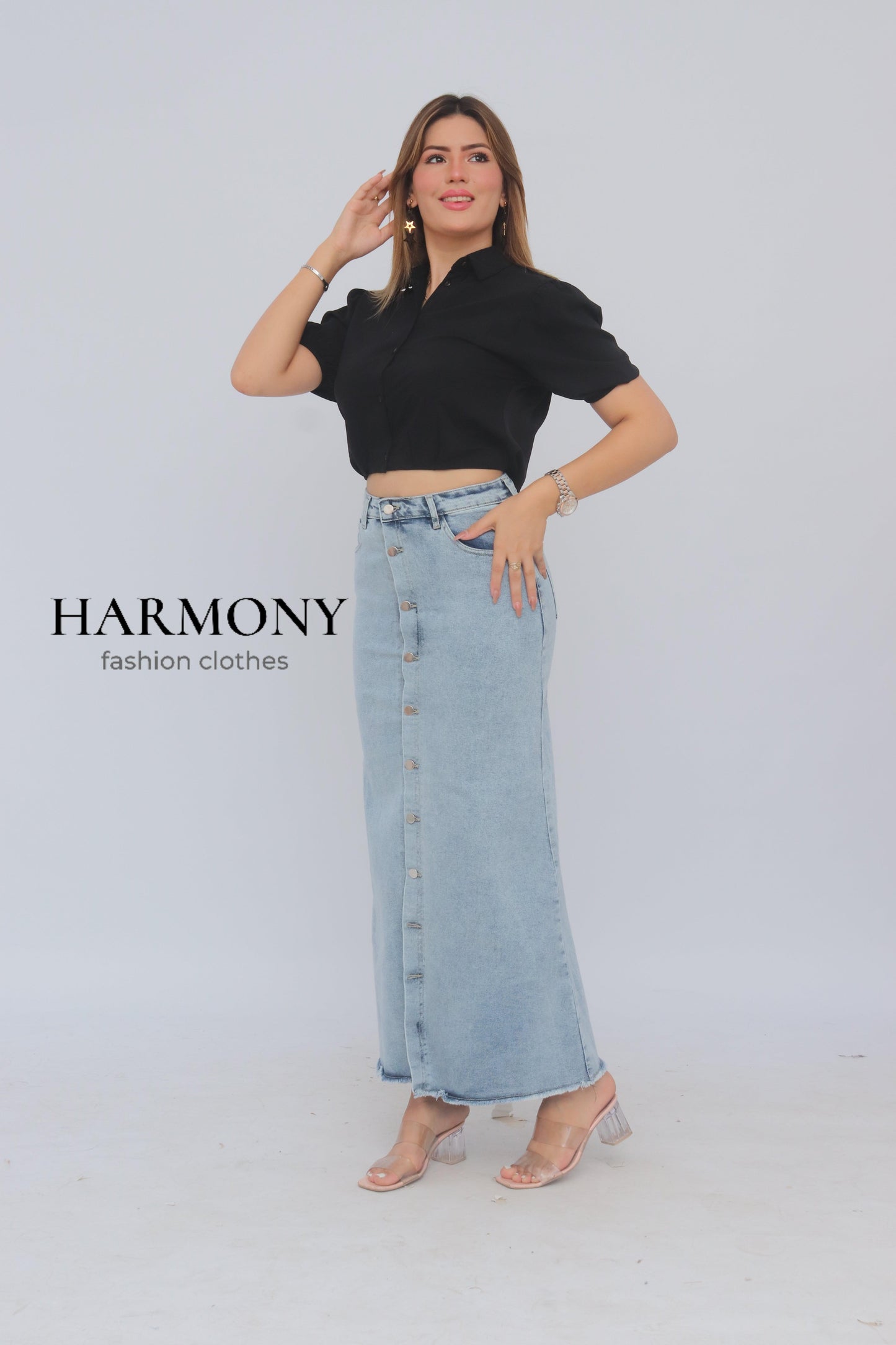 Jupe jeans ( code 1 ) - HARMONY fashion clothes