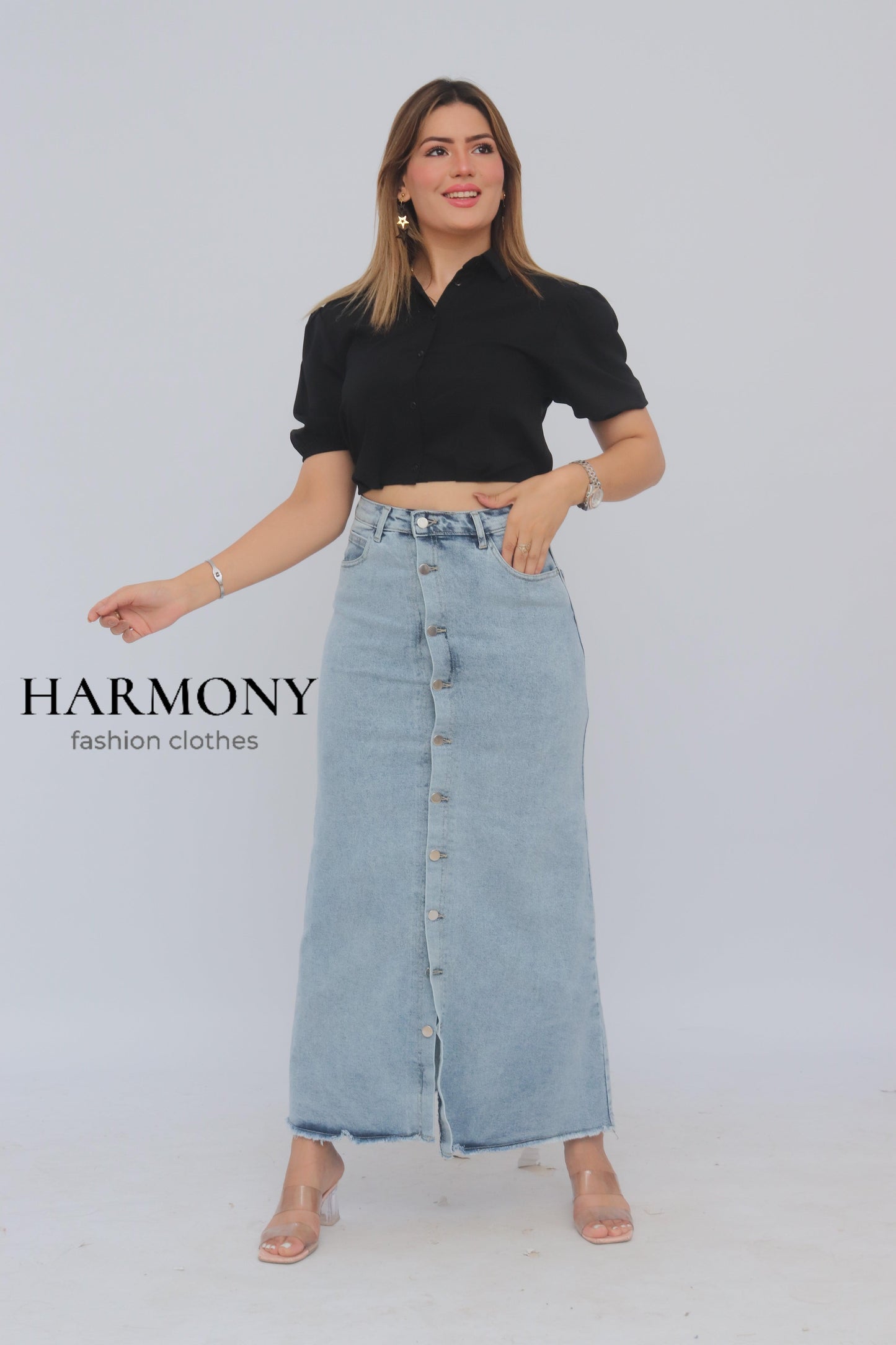 Jupe jeans ( code 1 ) - HARMONY fashion clothes