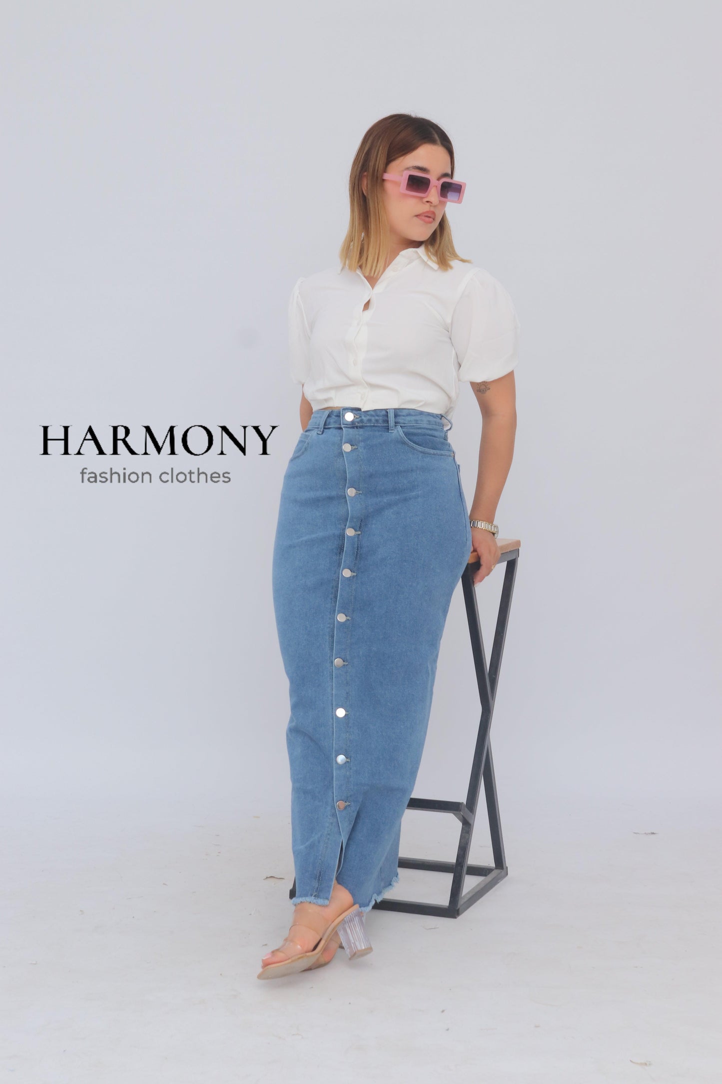 Jupe jeans ( code 2 ) - HARMONY fashion clothes