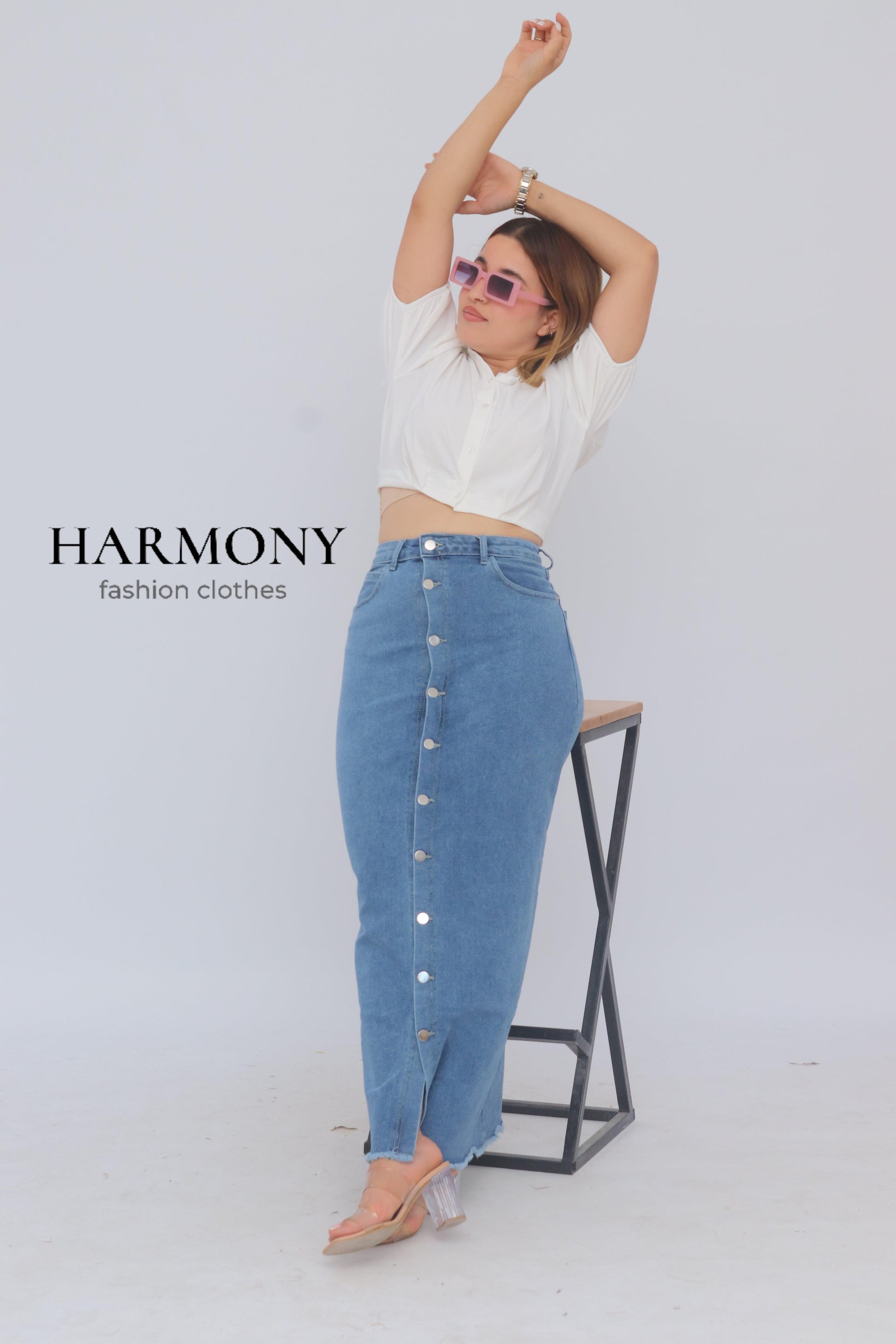 Jupe jeans ( code 2 ) - HARMONY fashion clothes