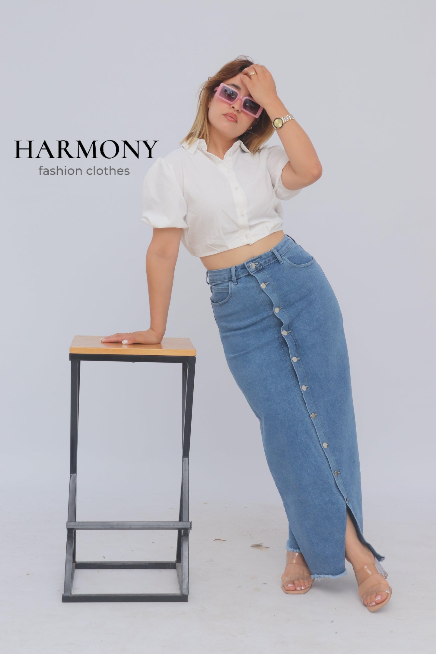 Jupe jeans ( code 2 ) - HARMONY fashion clothes