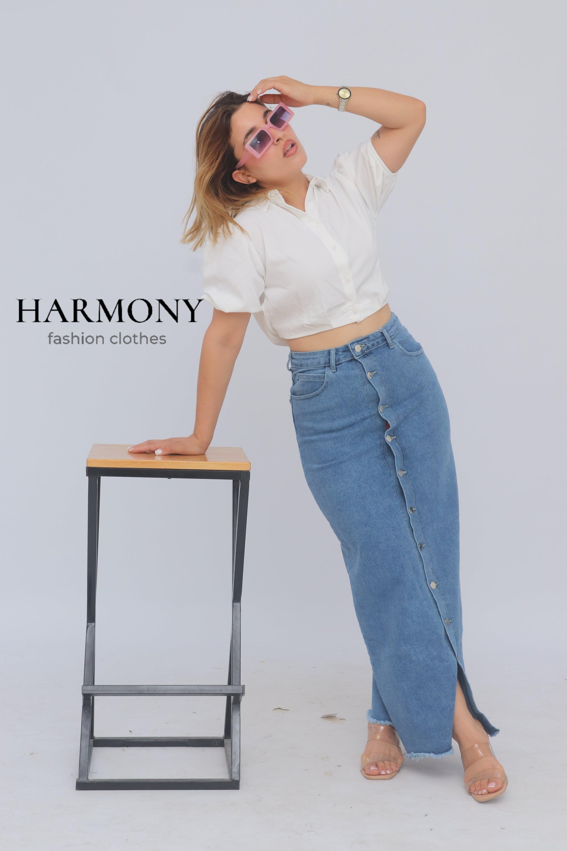 Jupe jeans ( code 2 ) - HARMONY fashion clothes