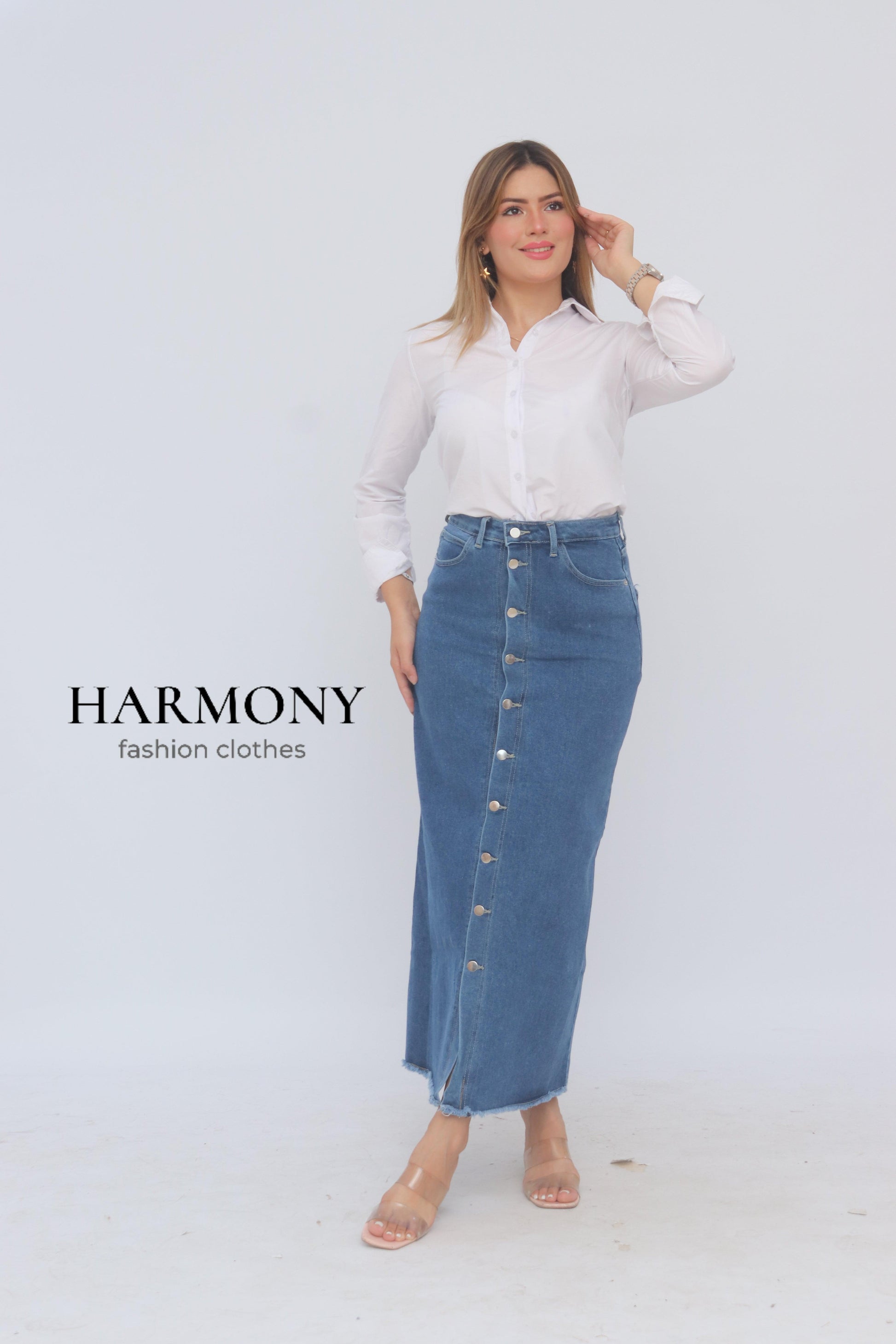 Jupe jeans ( code 3 ) - HARMONY fashion clothes