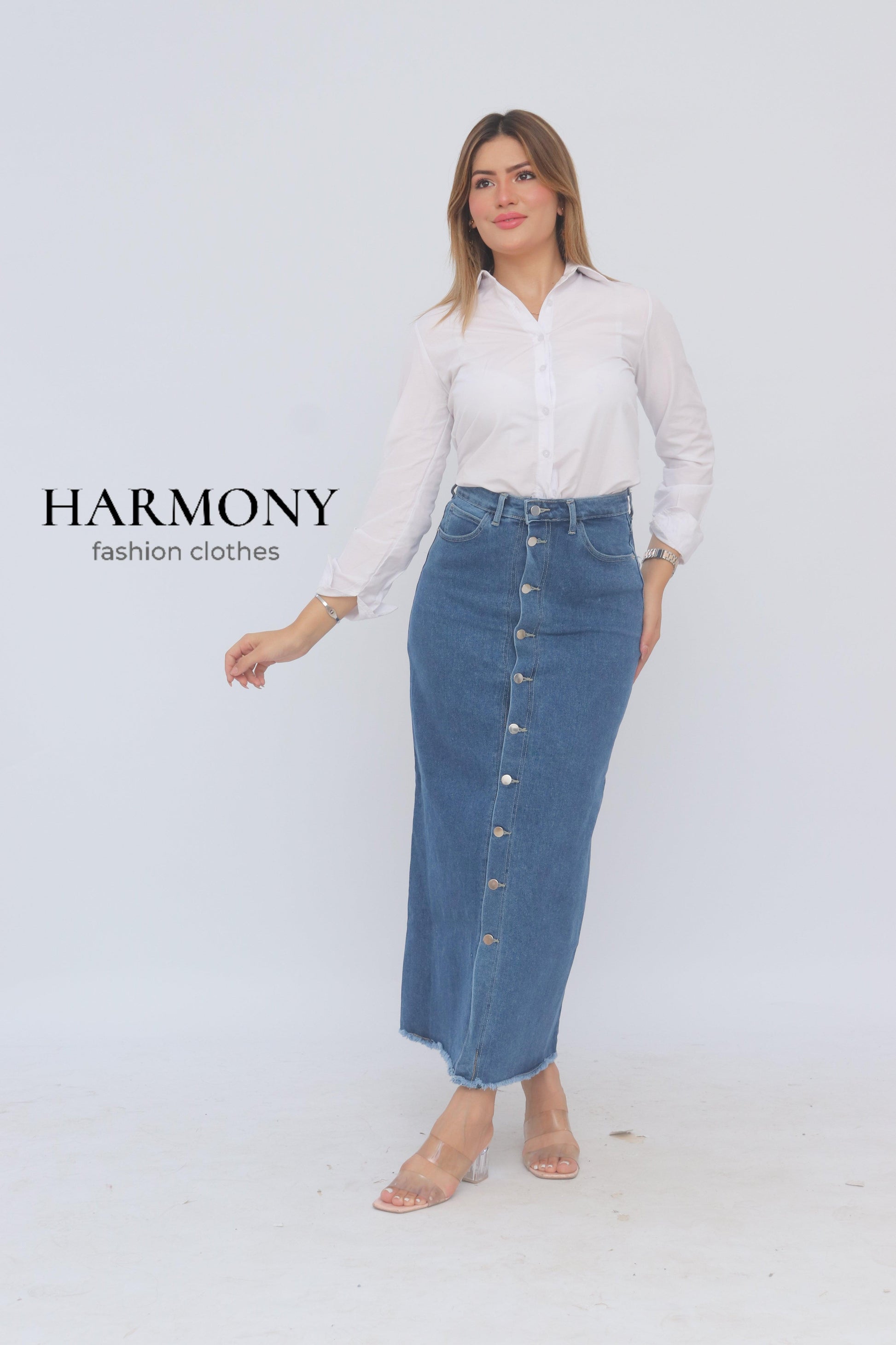 Jupe jeans ( code 3 ) - HARMONY fashion clothes