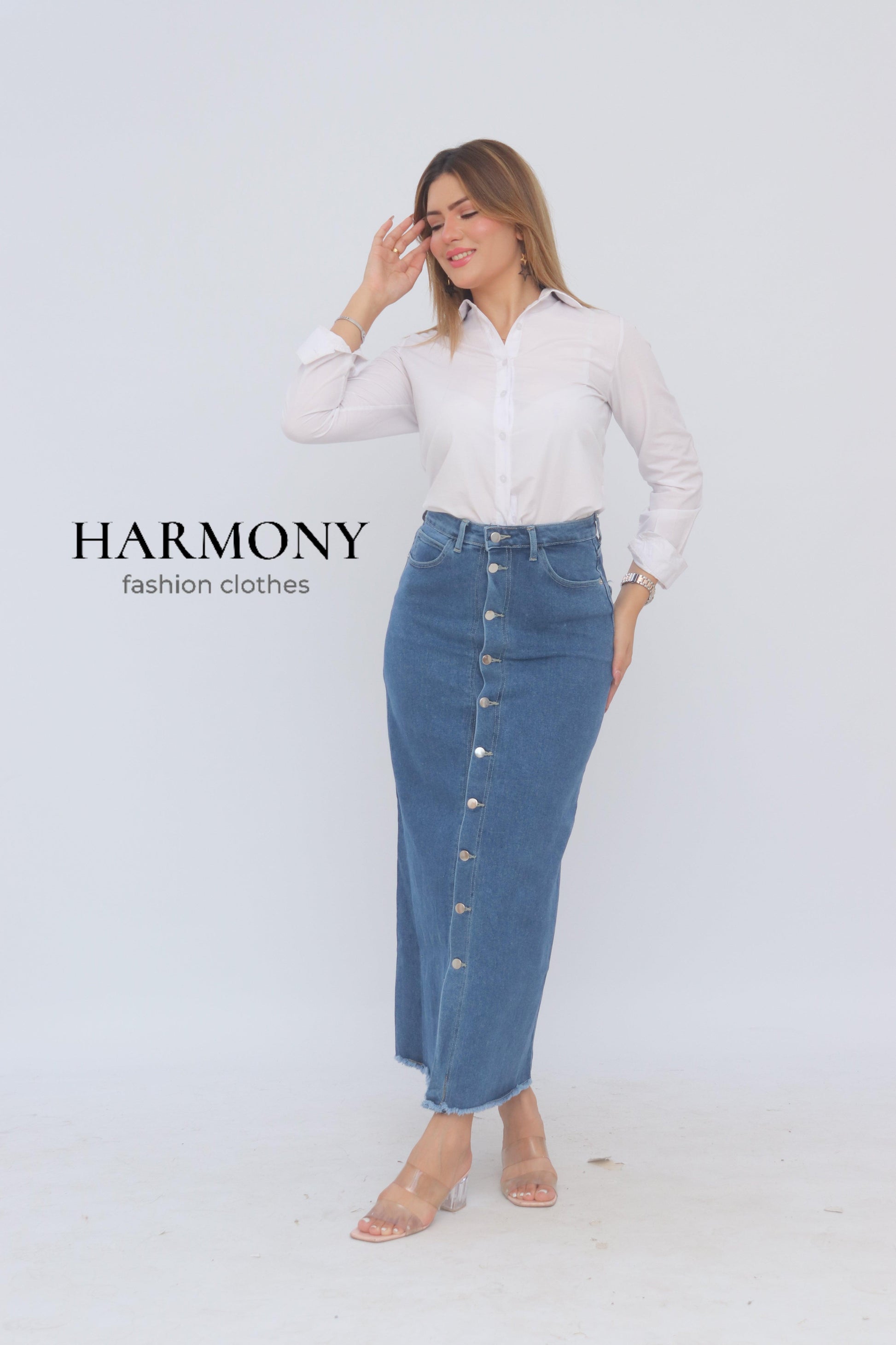 Jupe jeans ( code 3 ) - HARMONY fashion clothes