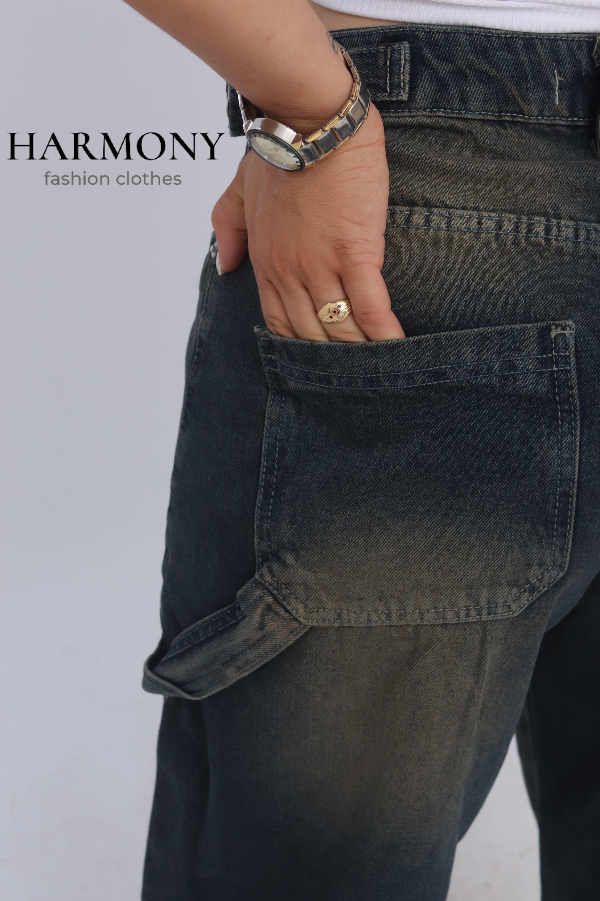 Baggy carpenter jeans ( code 4 ) - HARMONY fashion clothes