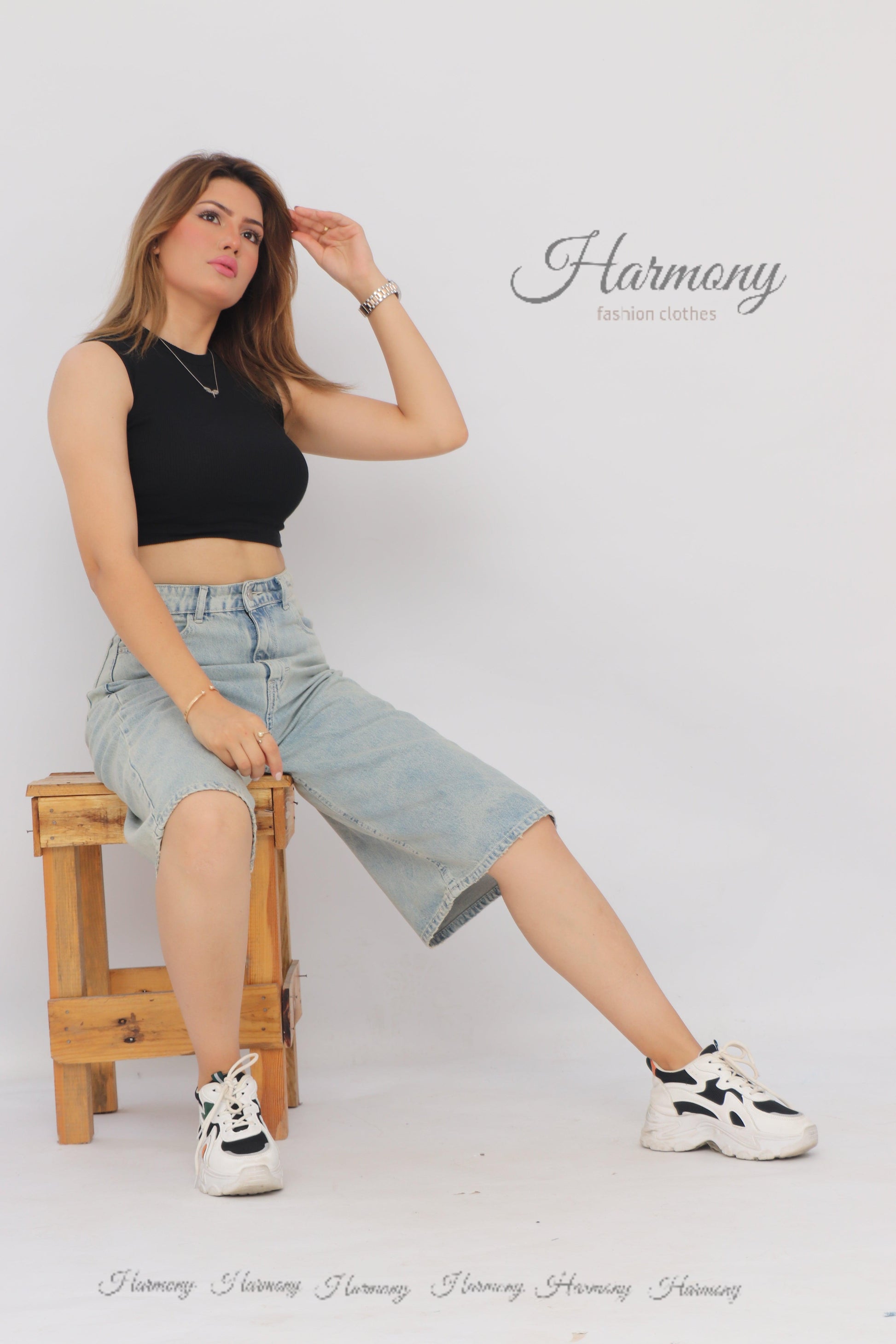 Baggy jorts ( code 3 ) - HARMONY fashion clothes