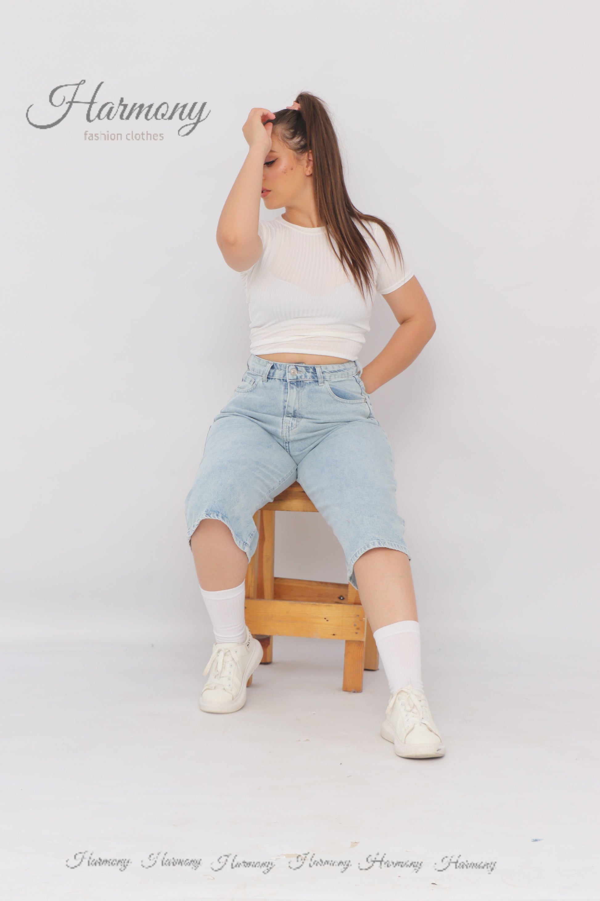 Baggy jorts ( code 2 ) - HARMONY fashion clothes