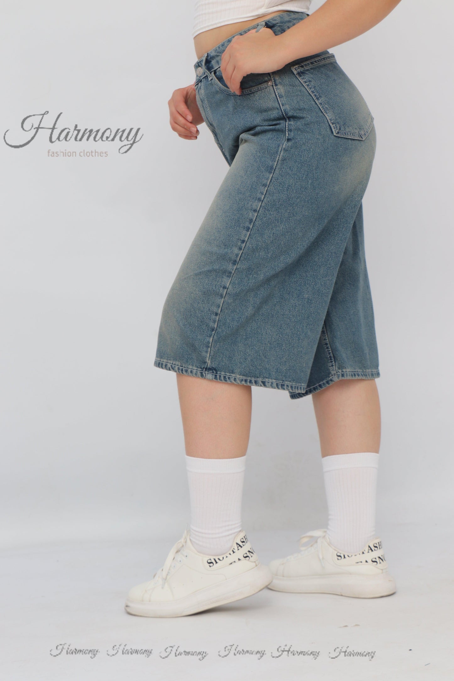 Baggy jorts ( code 1 ) - HARMONY fashion clothes