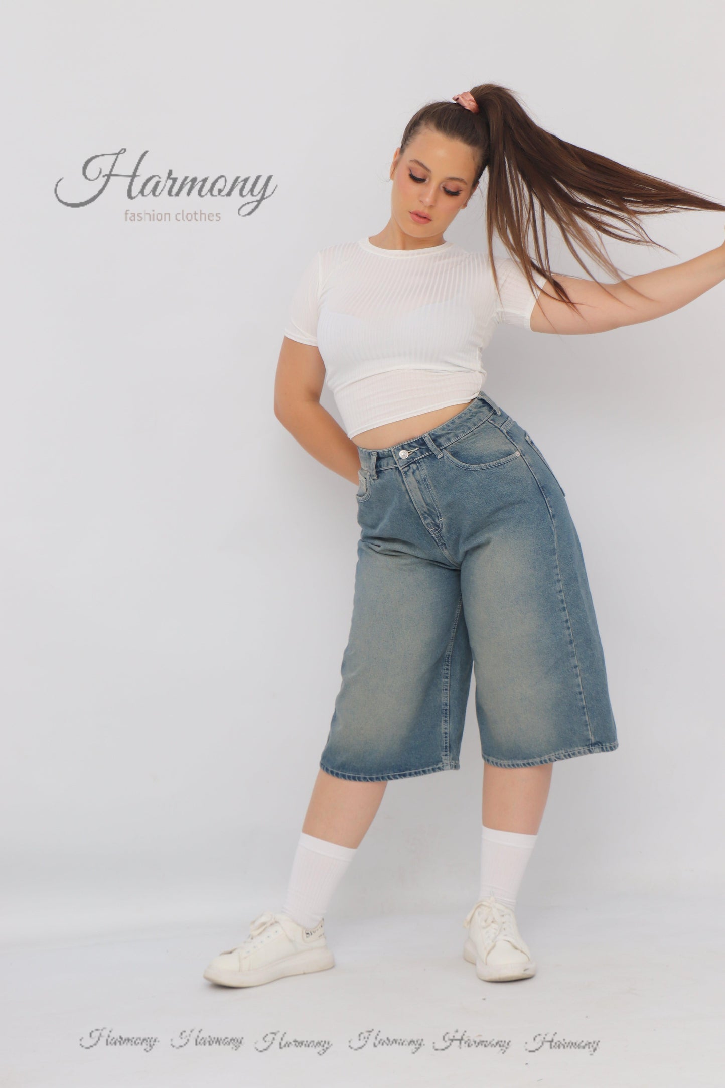 Baggy jorts ( code 1 ) - HARMONY fashion clothes