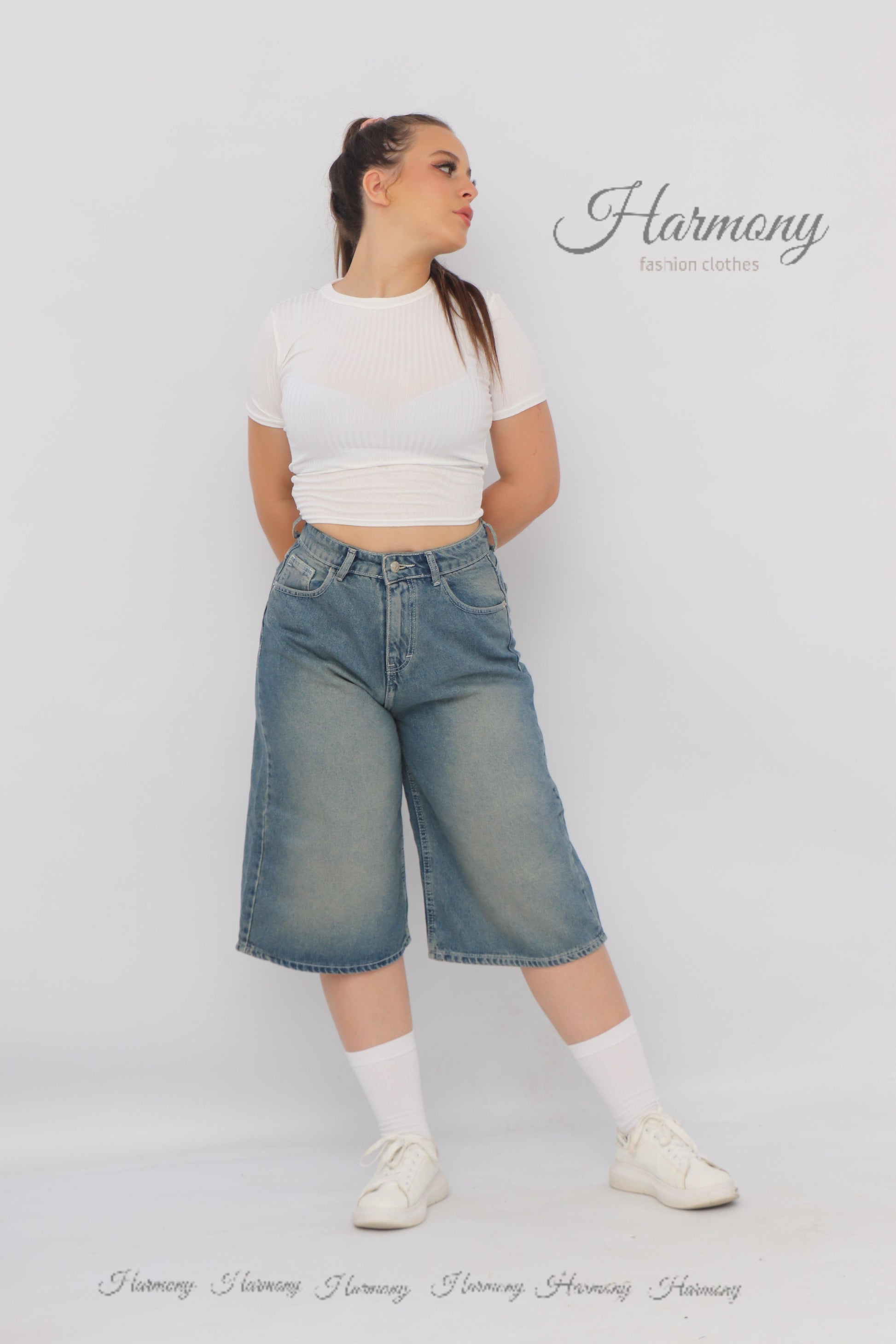 Baggy jorts ( code 1 ) - HARMONY fashion clothes