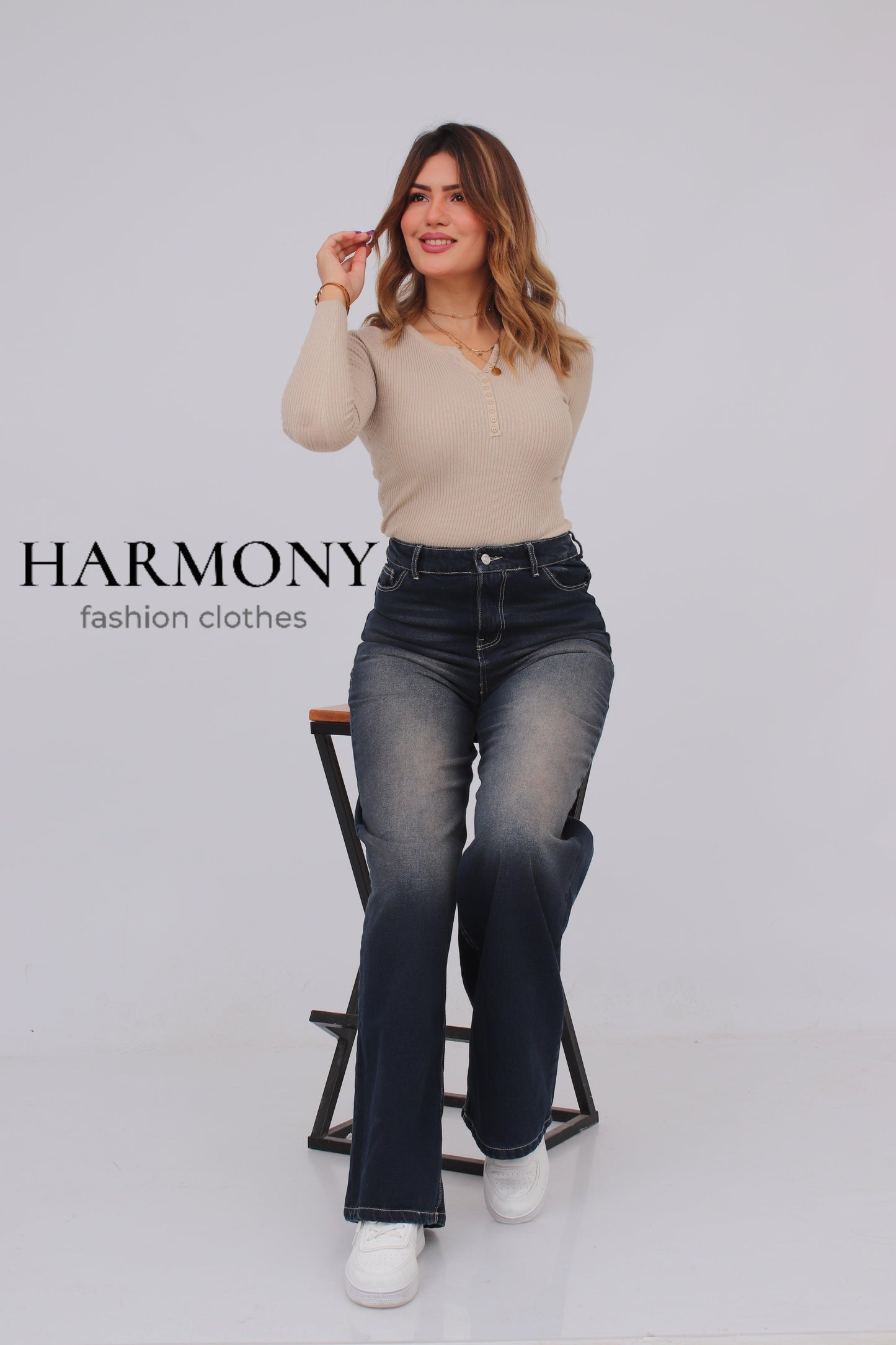 Wide leg jeans ( code 4 ) - HARMONY fashion clothes