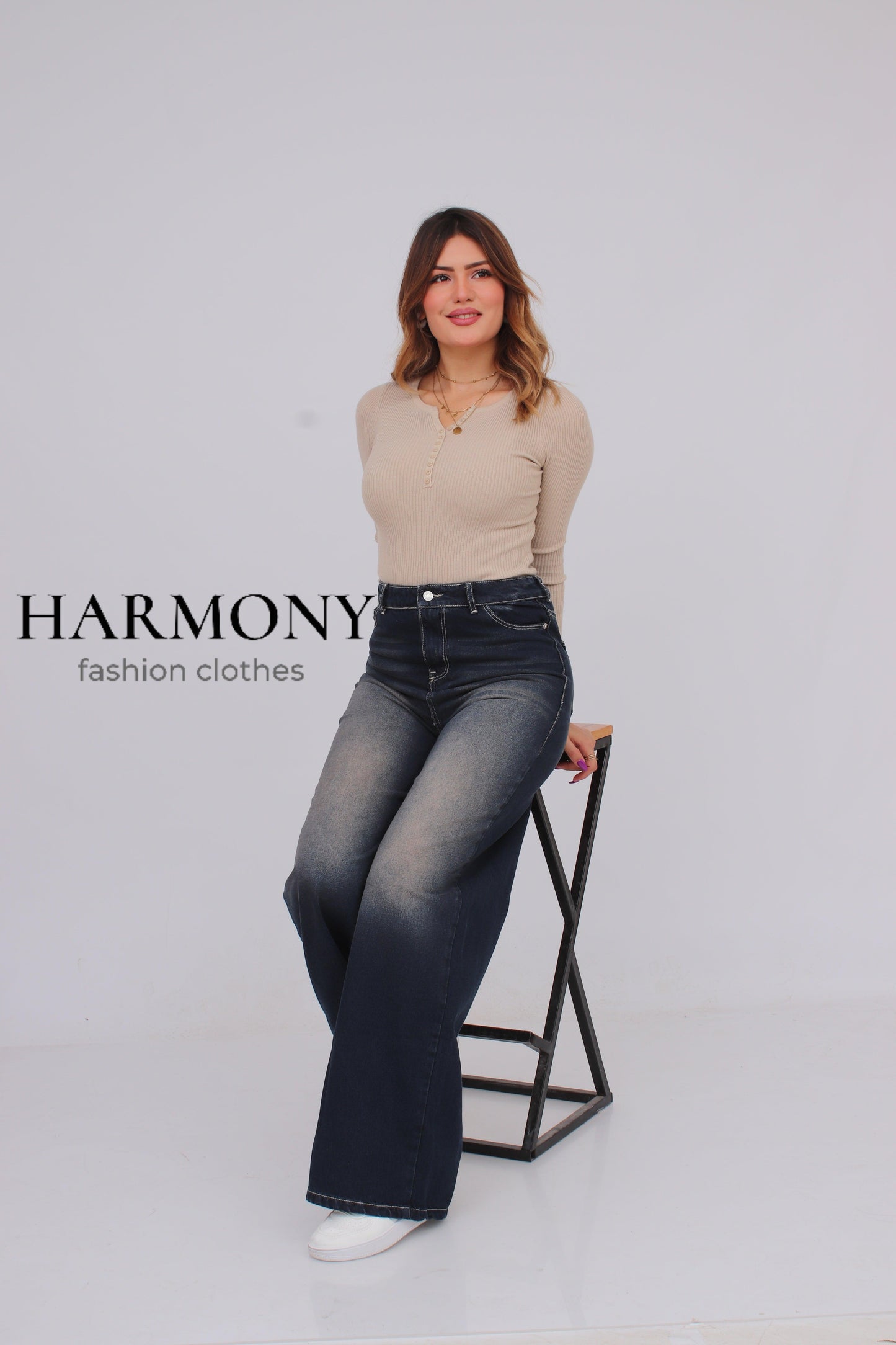 Wide leg jeans ( code 4 ) - HARMONY fashion clothes