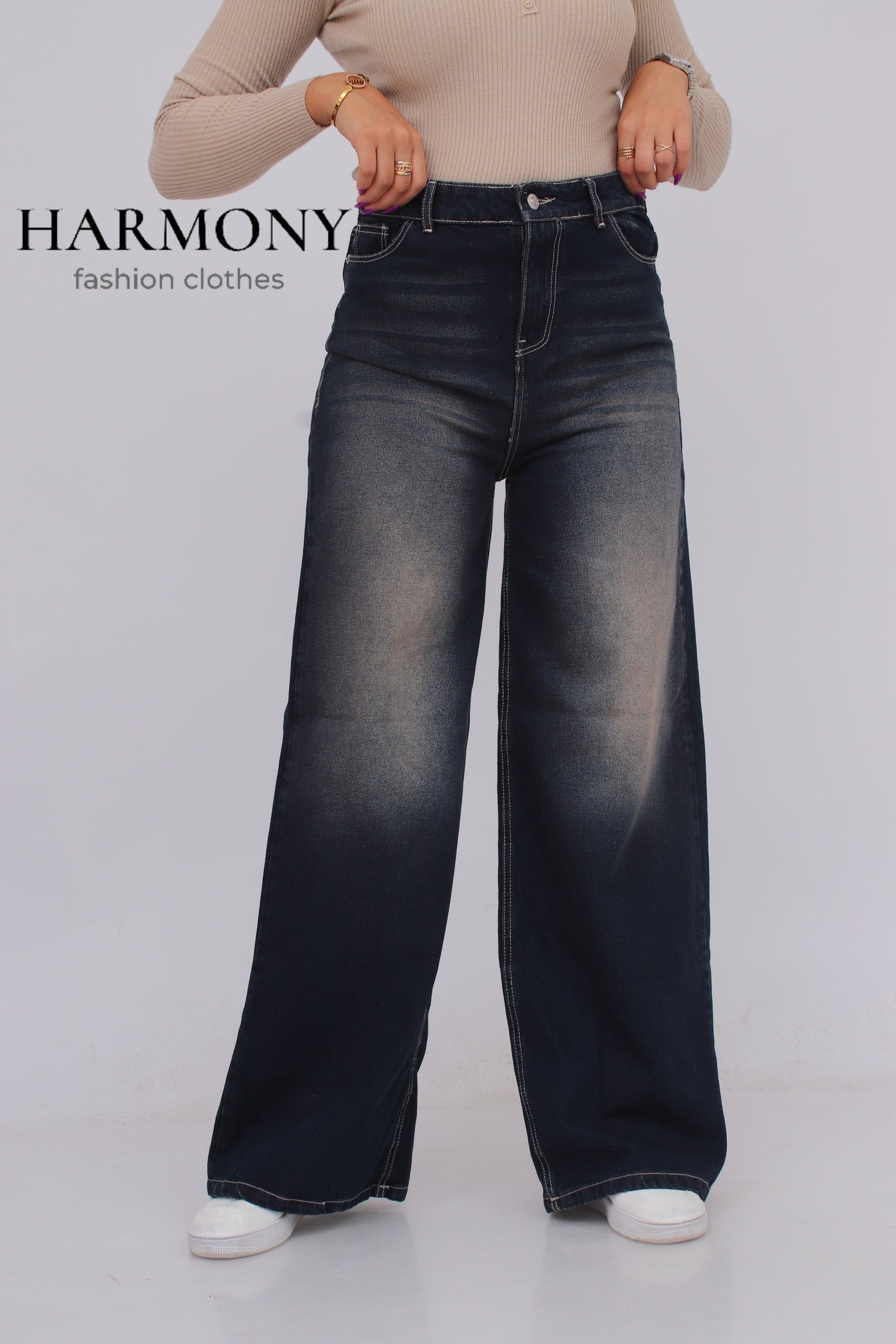 Wide leg jeans ( code 4 ) - HARMONY fashion clothes