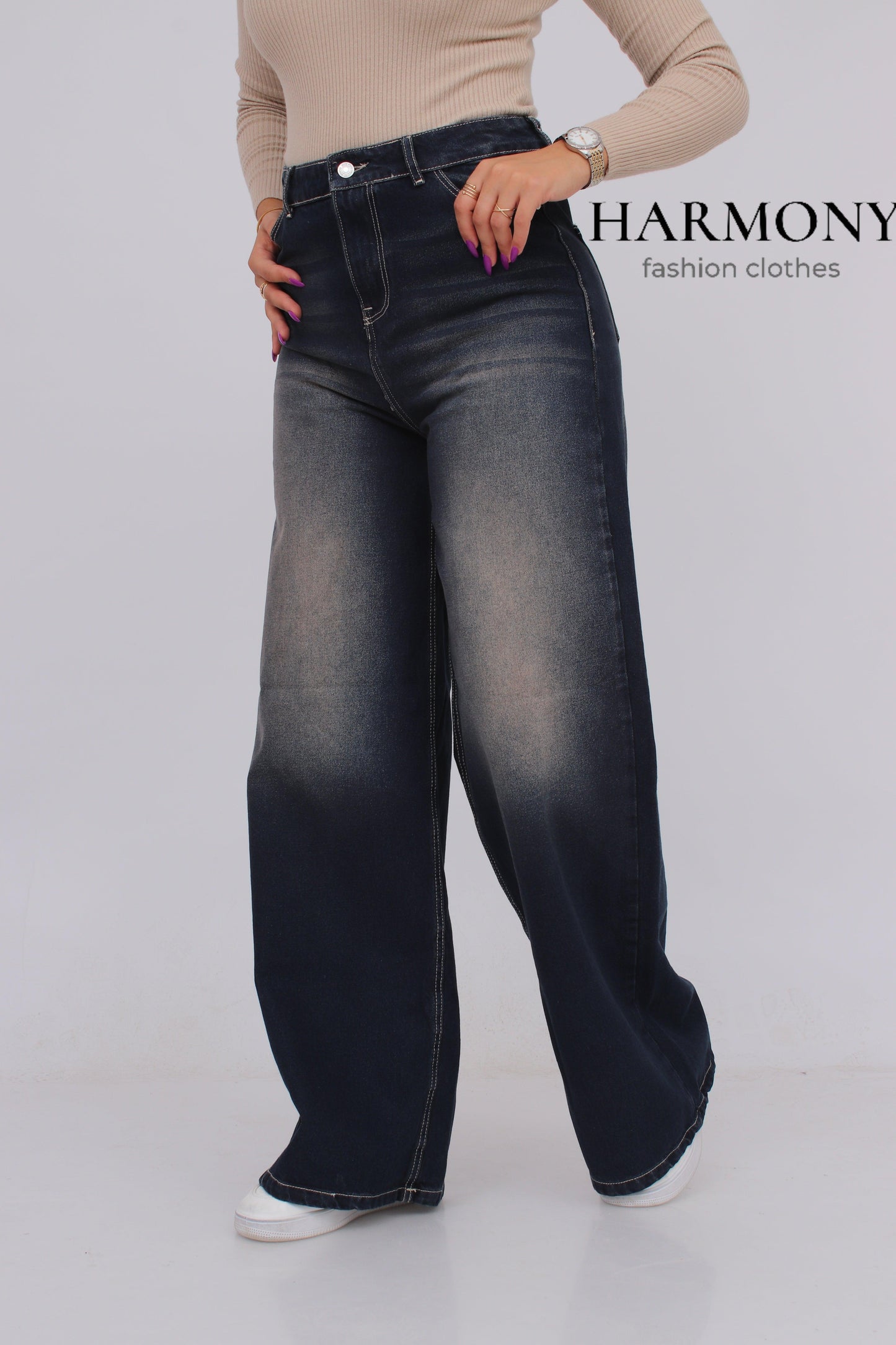 Wide leg jeans ( code 4 ) - HARMONY fashion clothes