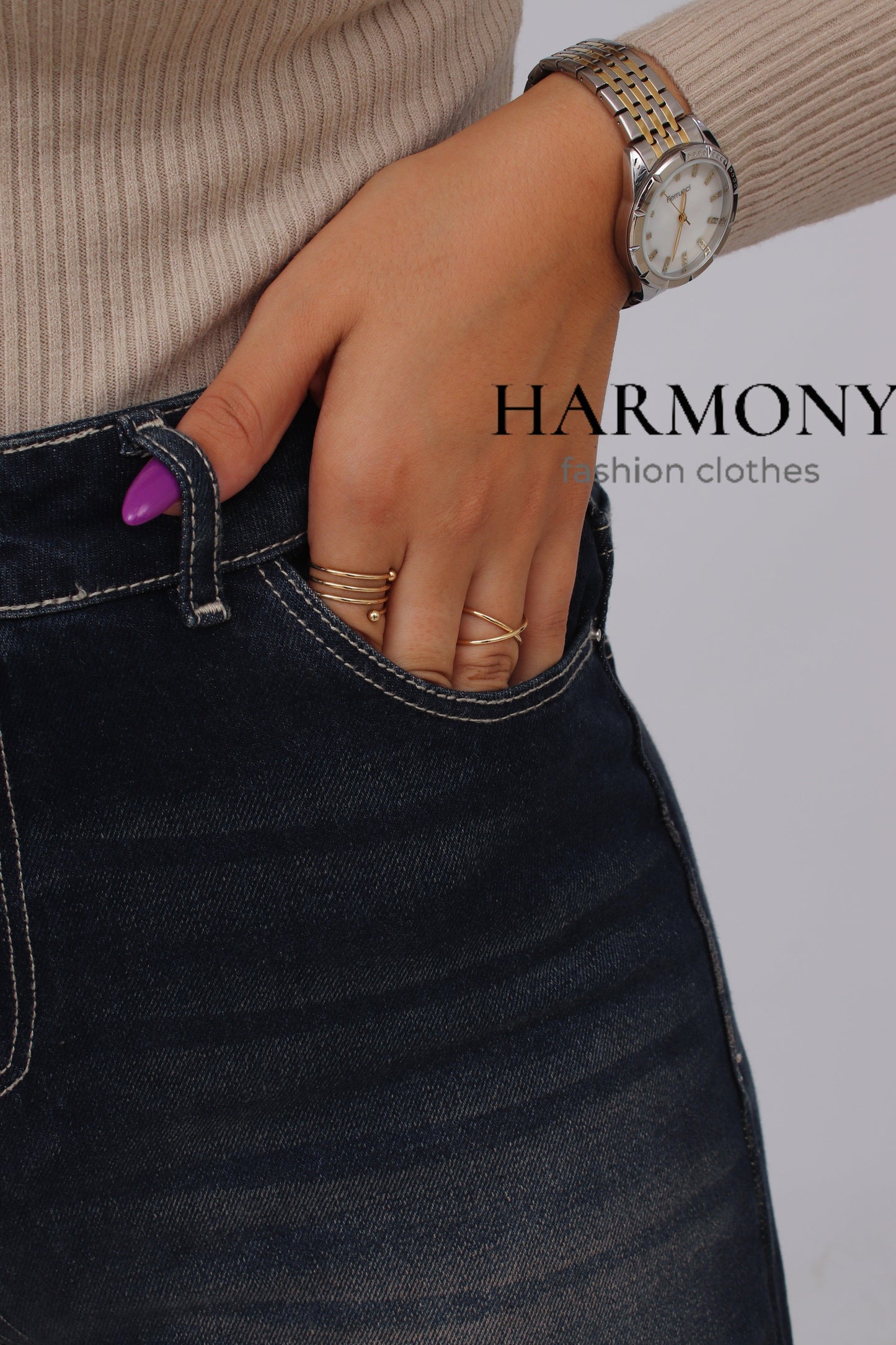 Wide leg jeans ( code 4 ) - HARMONY fashion clothes