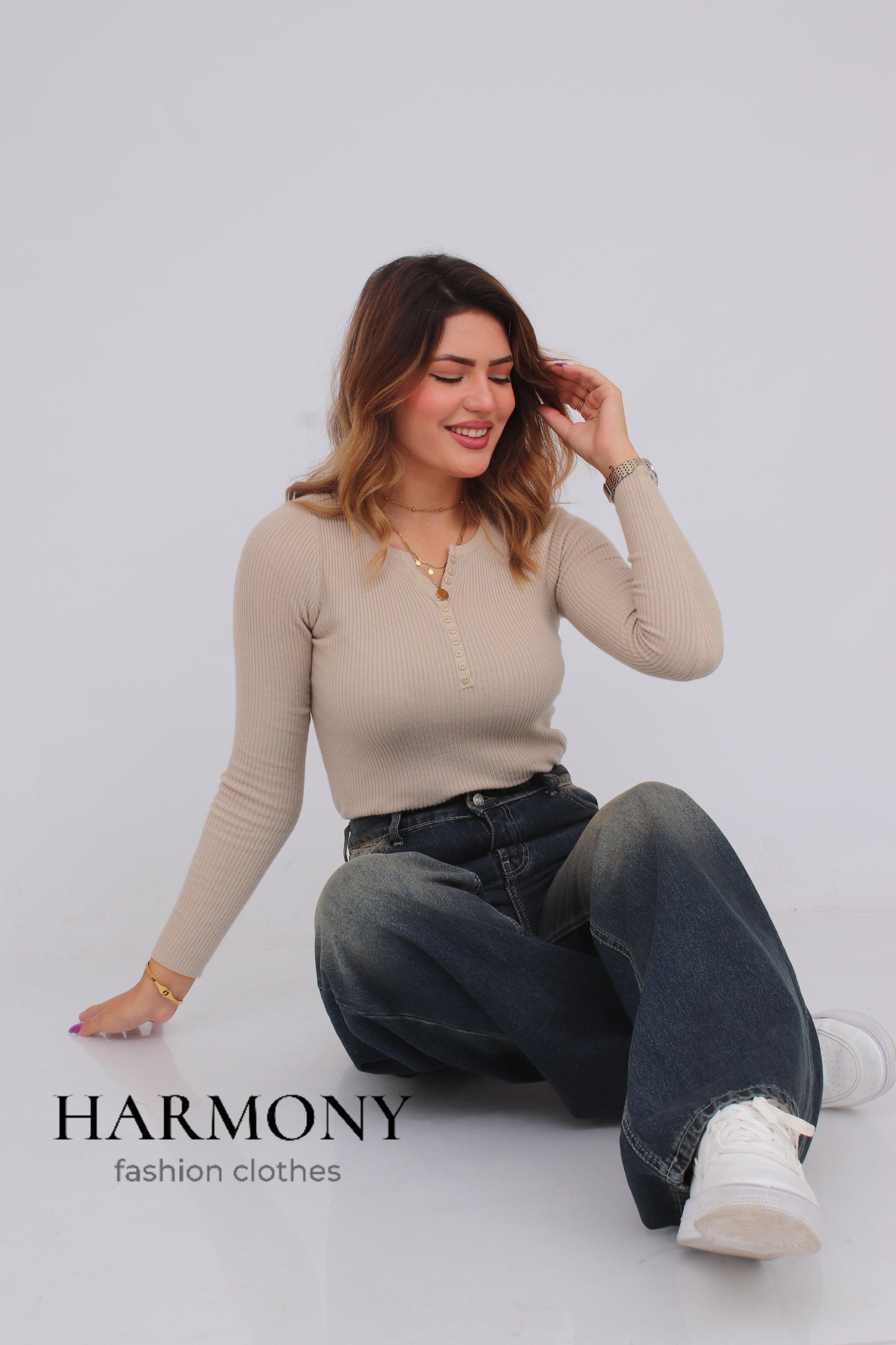 Wide leg jeans ( code 3 ) - HARMONY fashion clothes