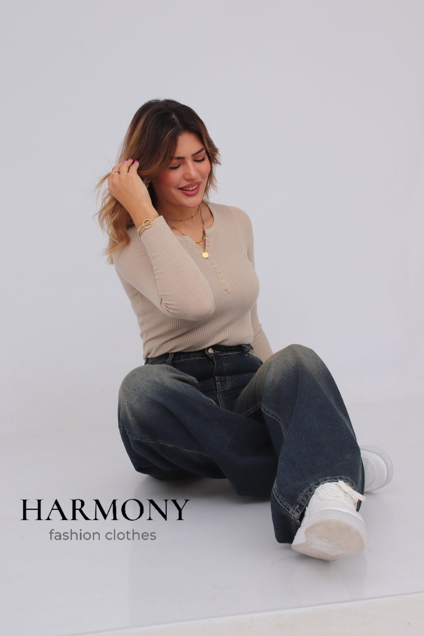 Wide leg jeans ( code 3 ) - HARMONY fashion clothes