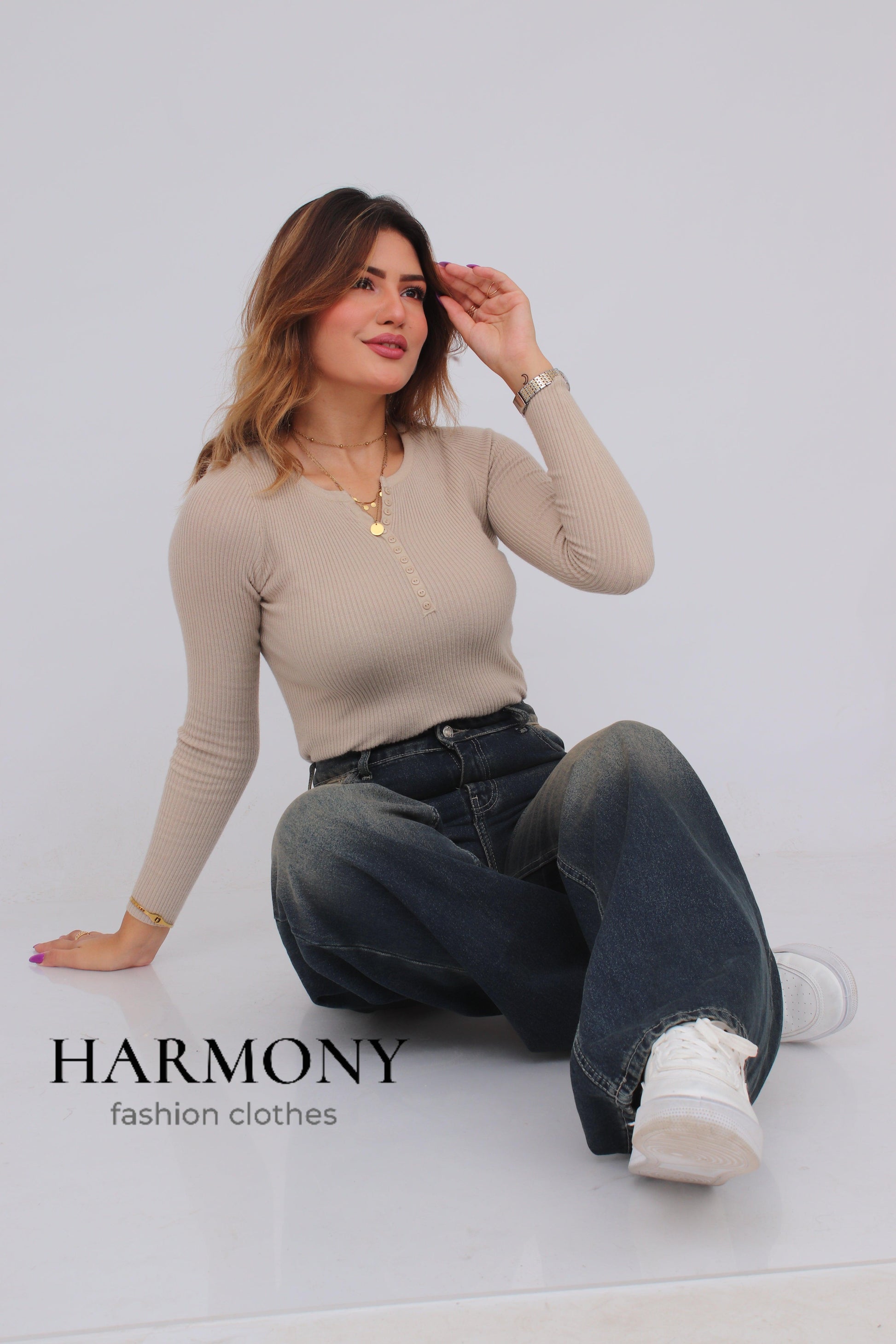 Wide leg jeans ( code 3 ) - HARMONY fashion clothes