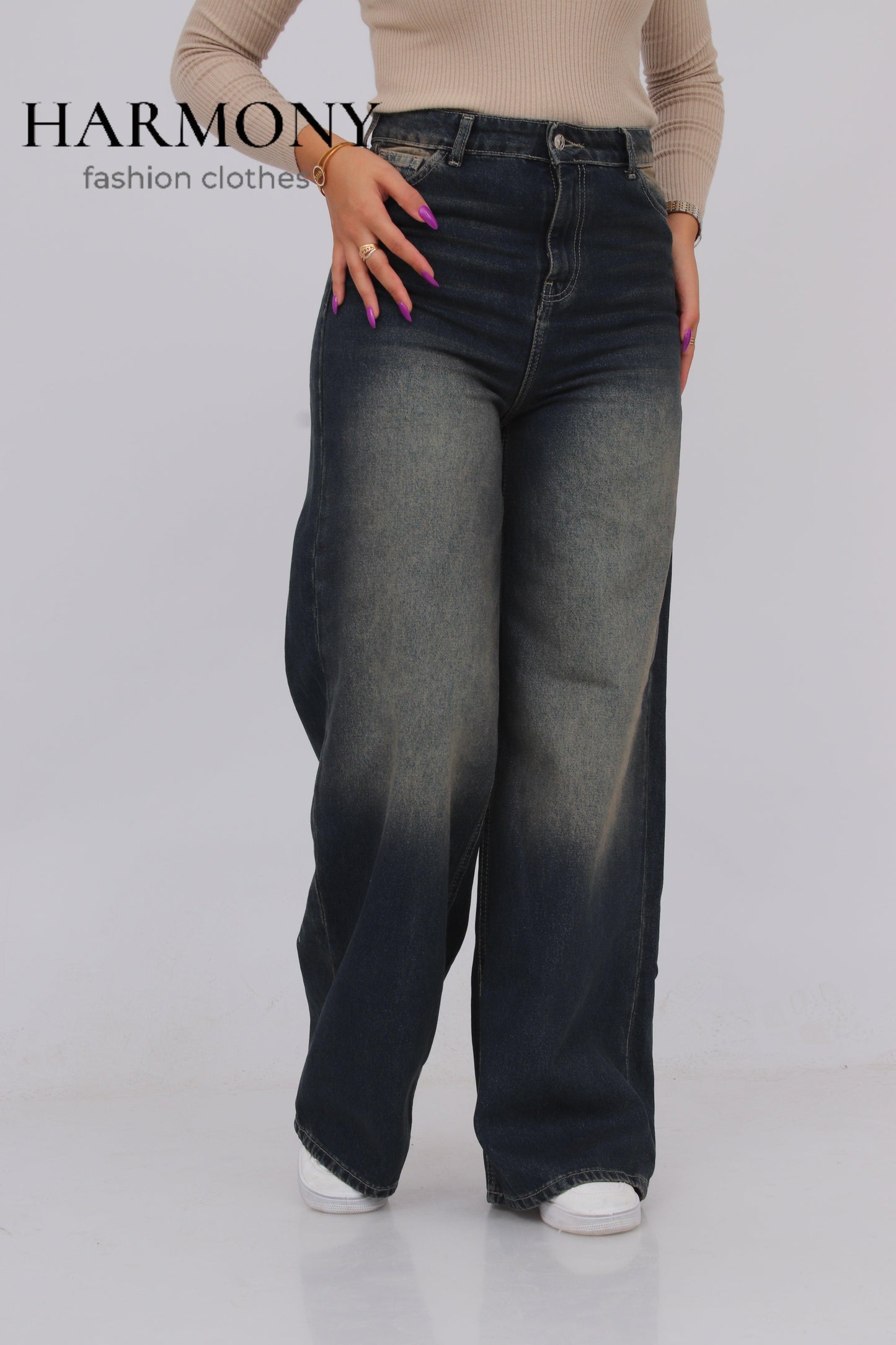 Wide leg jeans ( code 3 ) - HARMONY fashion clothes