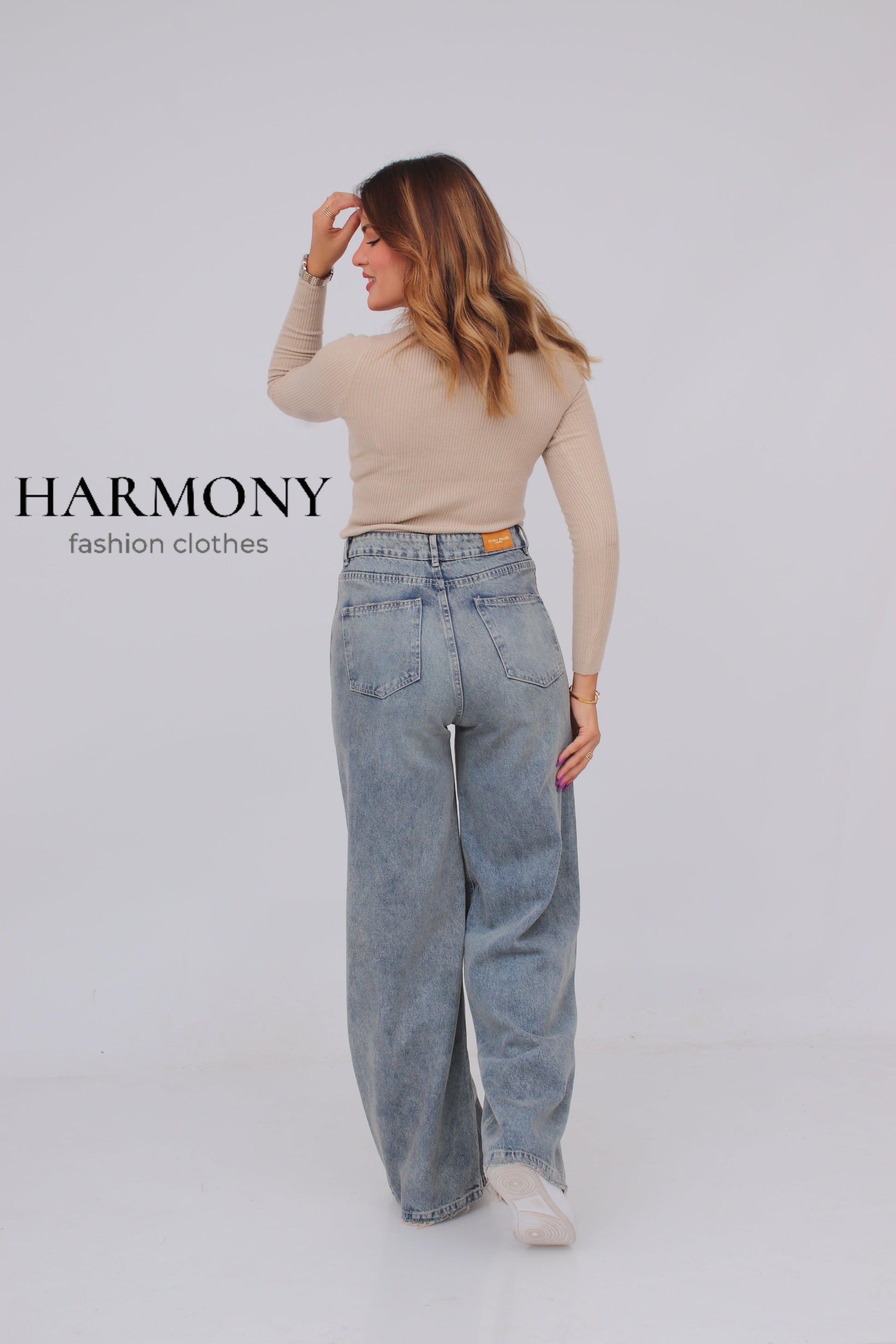 Wide leg jeans ( code 1 ) - HARMONY fashion clothes