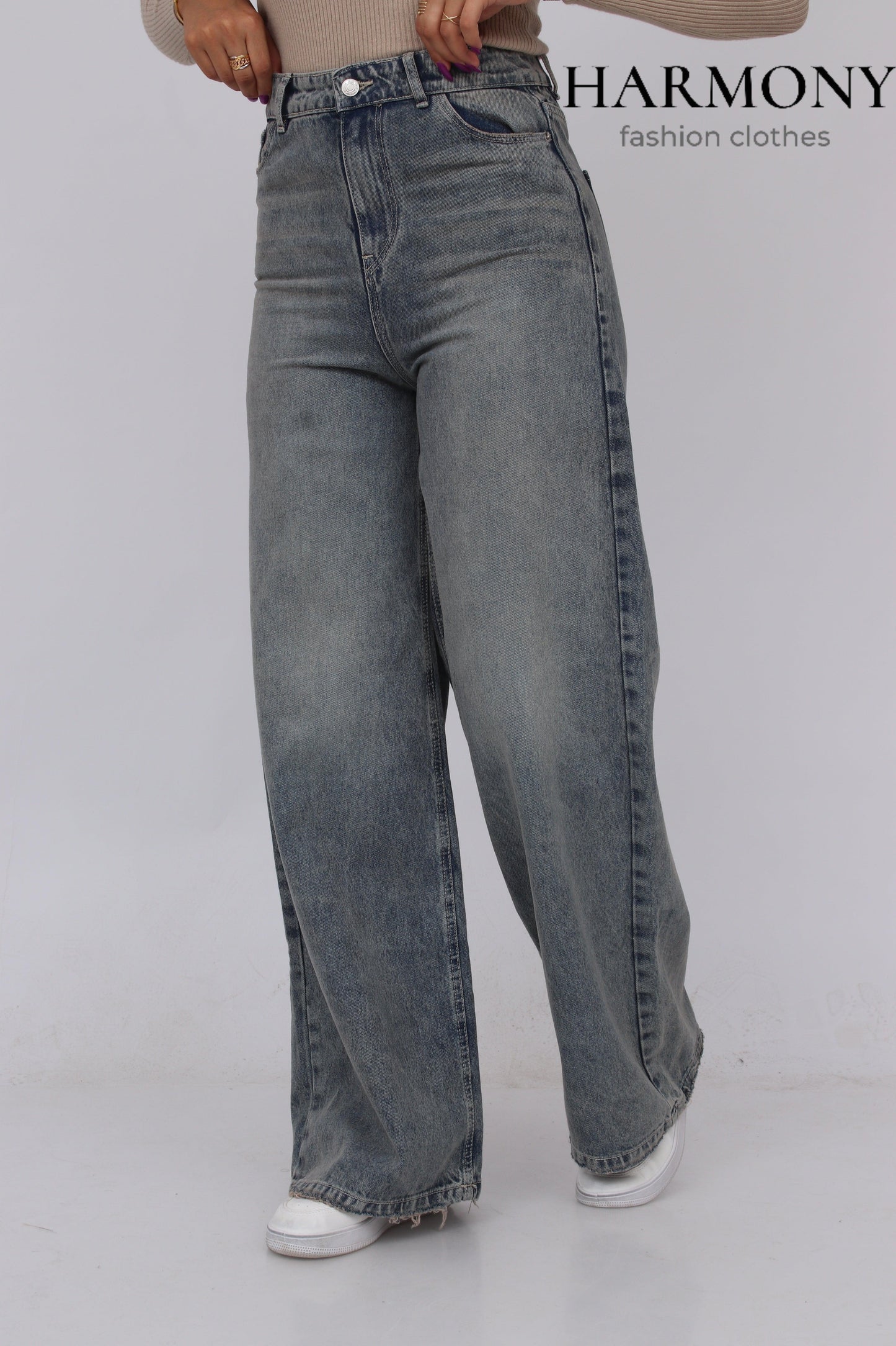 Wide leg jeans ( code 1 ) - HARMONY fashion clothes