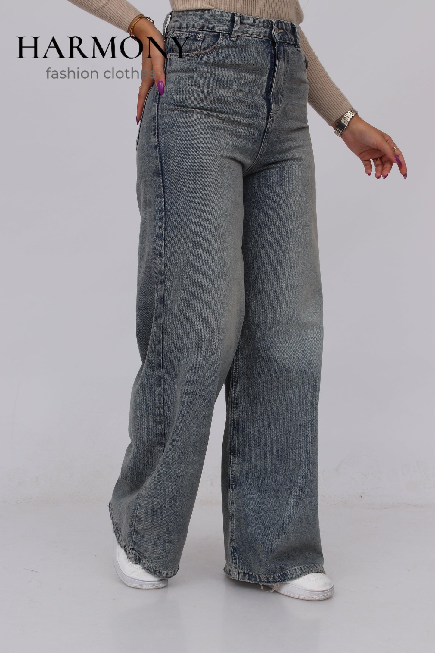 Wide leg jeans ( code 1 ) - HARMONY fashion clothes