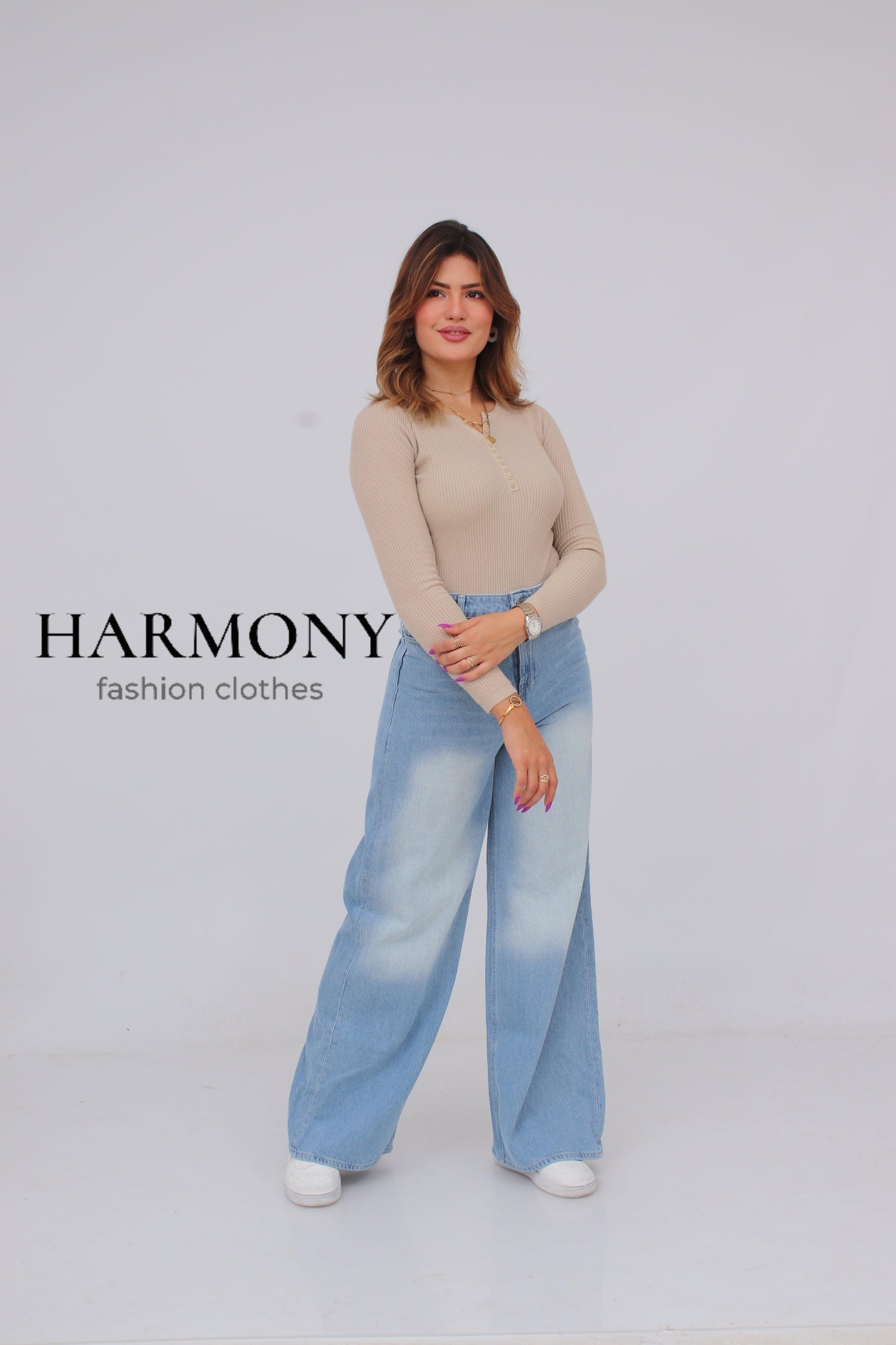 Wide leg jeans (code 2 ) - HARMONY fashion clothes