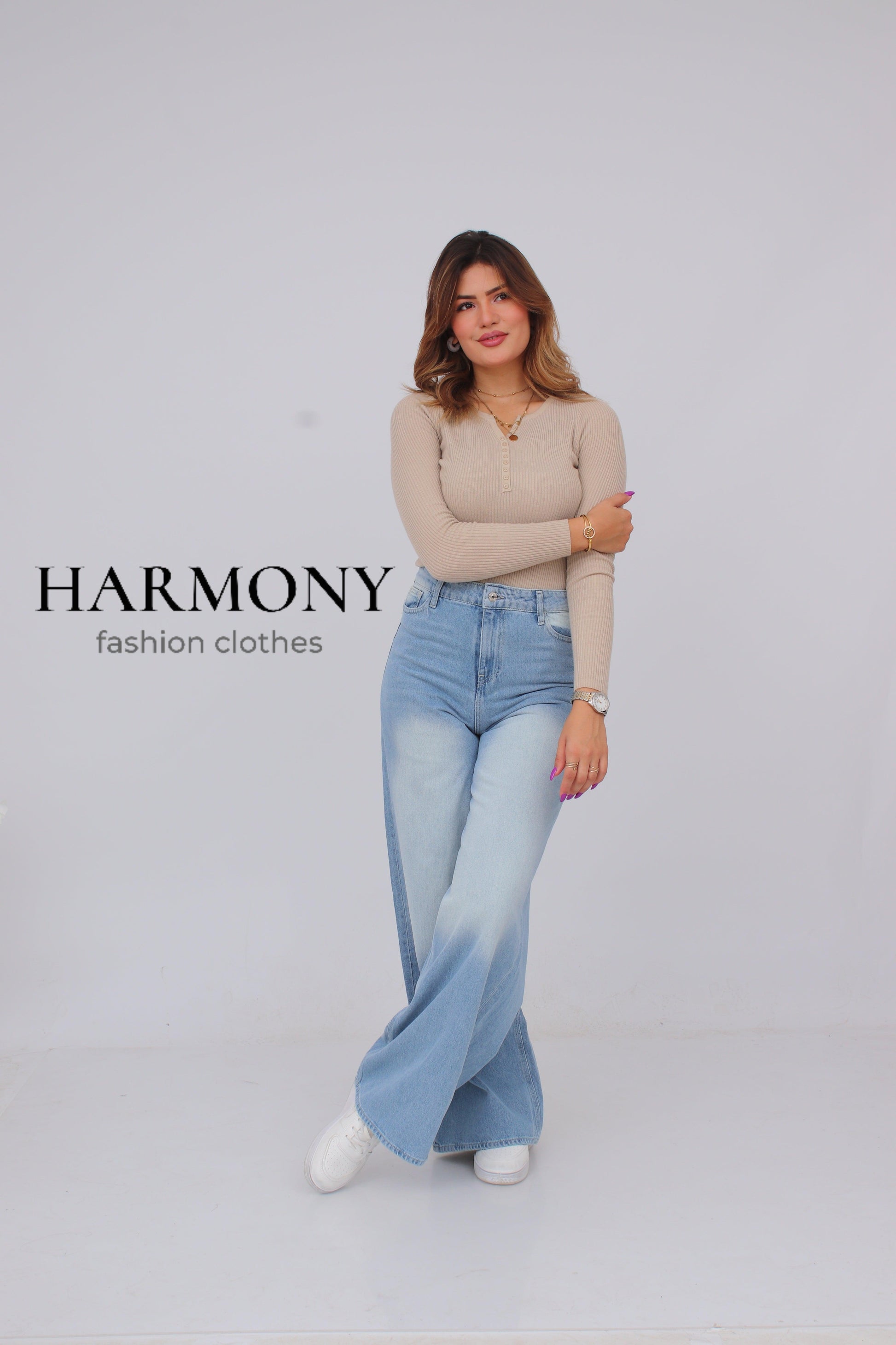 Wide leg jeans (code 2 ) - HARMONY fashion clothes